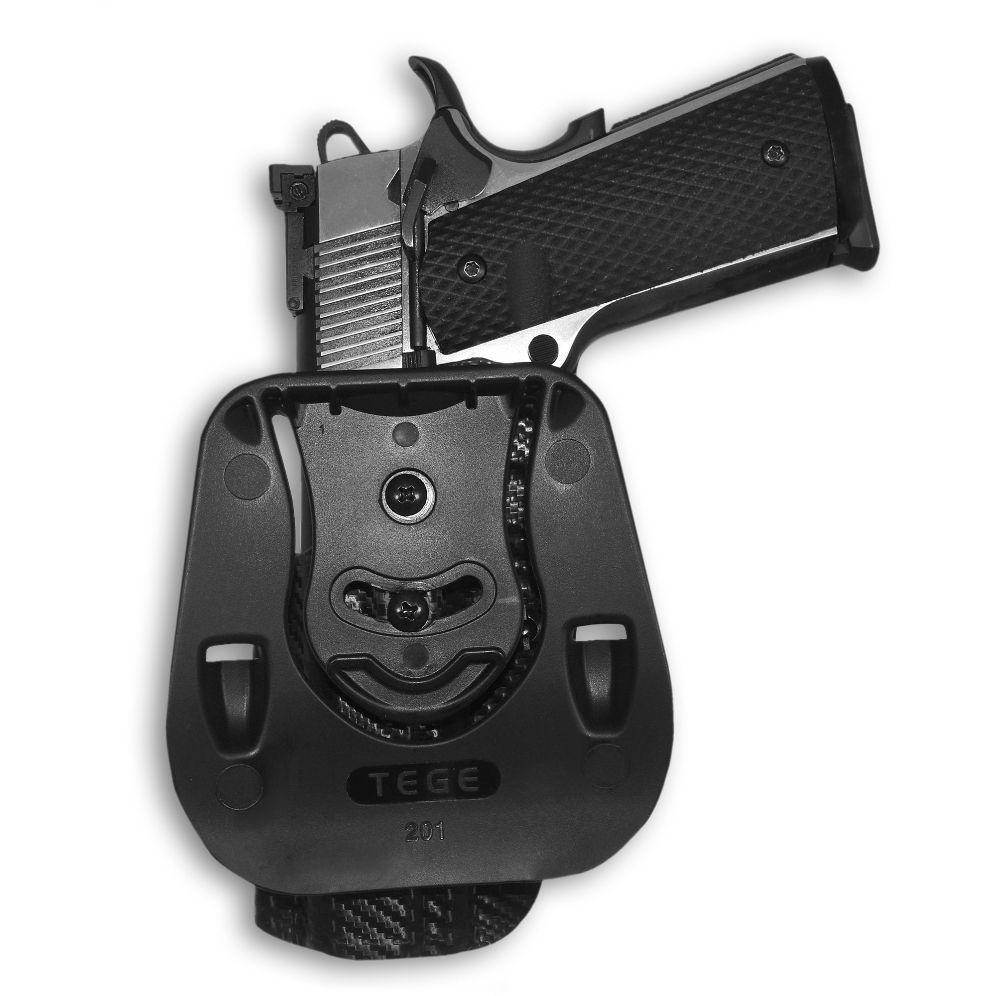 Threaded barrel compatible 1911 holster