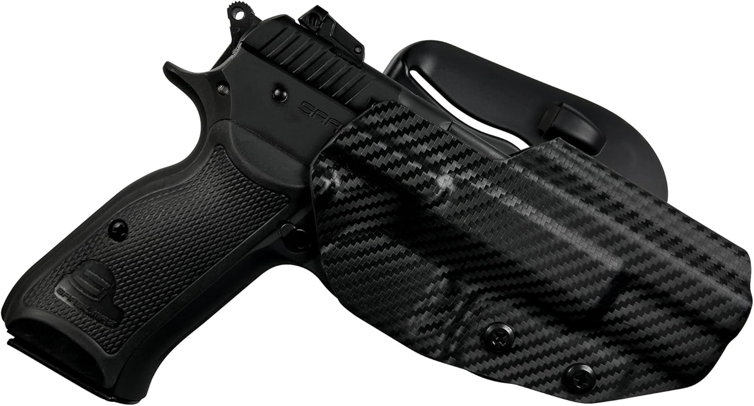 OWB Paddle Holster for Sarsilmaz P8L Maxtor Tactical Carbon Fiber 2