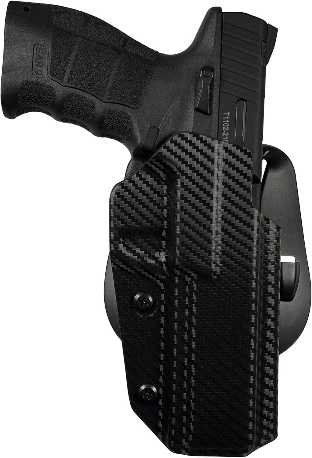 OWB Paddle Holster for Sarsilmaz SAR9 Sport Maxtor Tactical Carbon Fiber 1