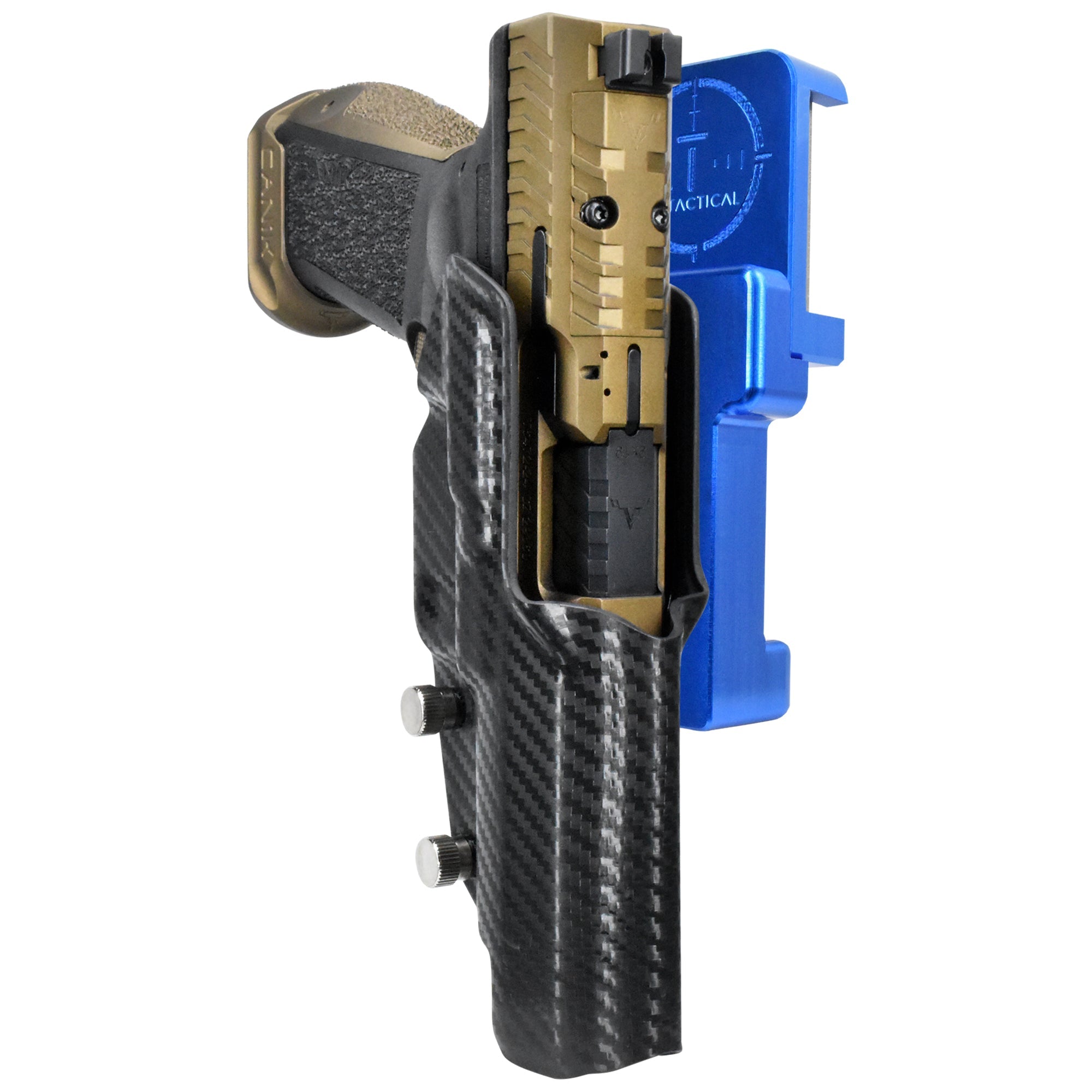 Alloy Competition Holster Blue / Carbon Fiber
