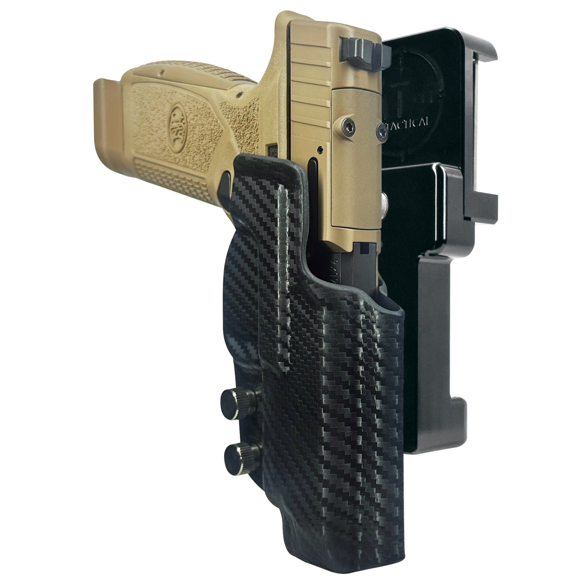 Alloy Competition Holster for FN Reflex XL Black / Carbon Fiber 1