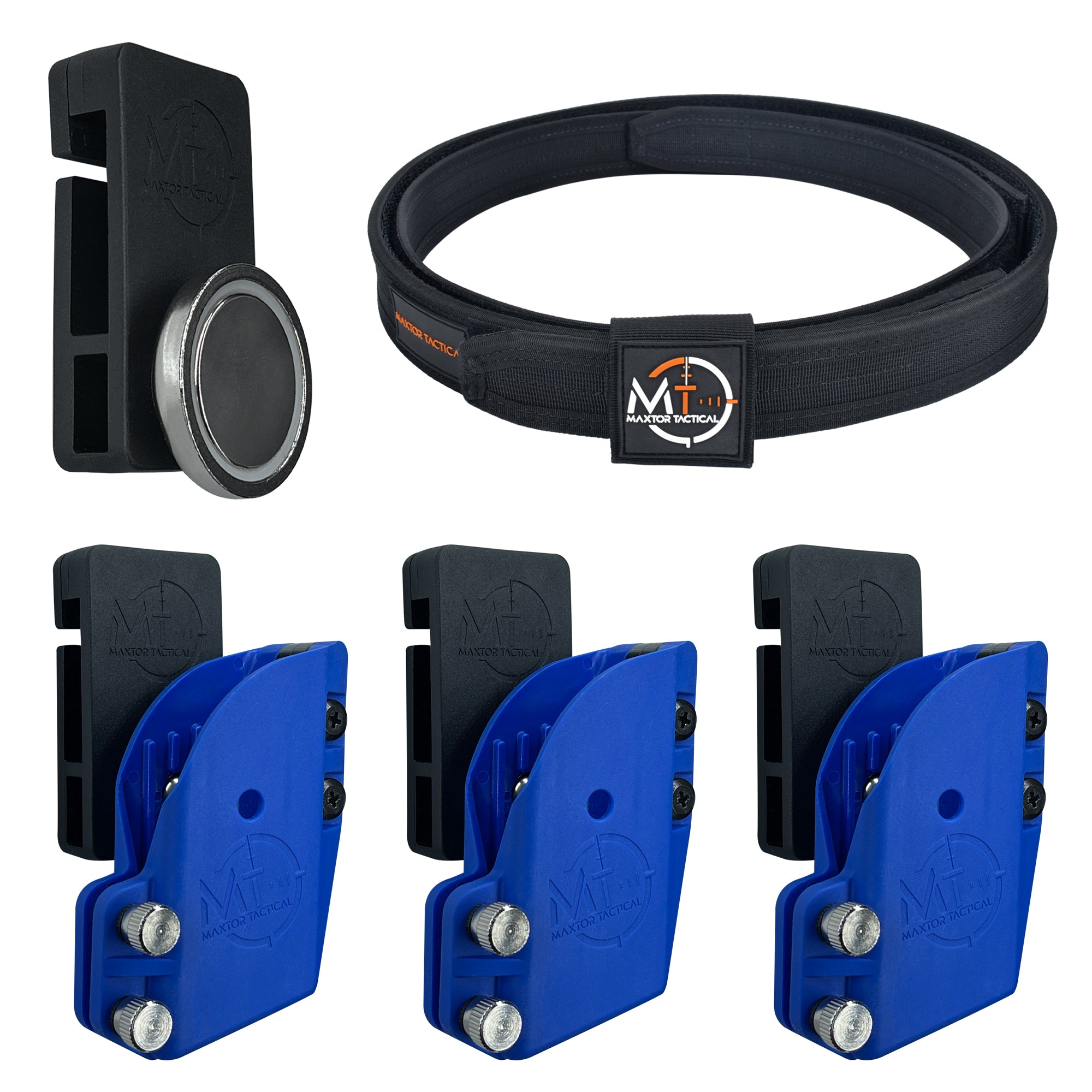 Combo 1 : Ultimate Competition Belt + 1 Universal Magnet + 3 Black Rapid Draw Competition Mag Pouch