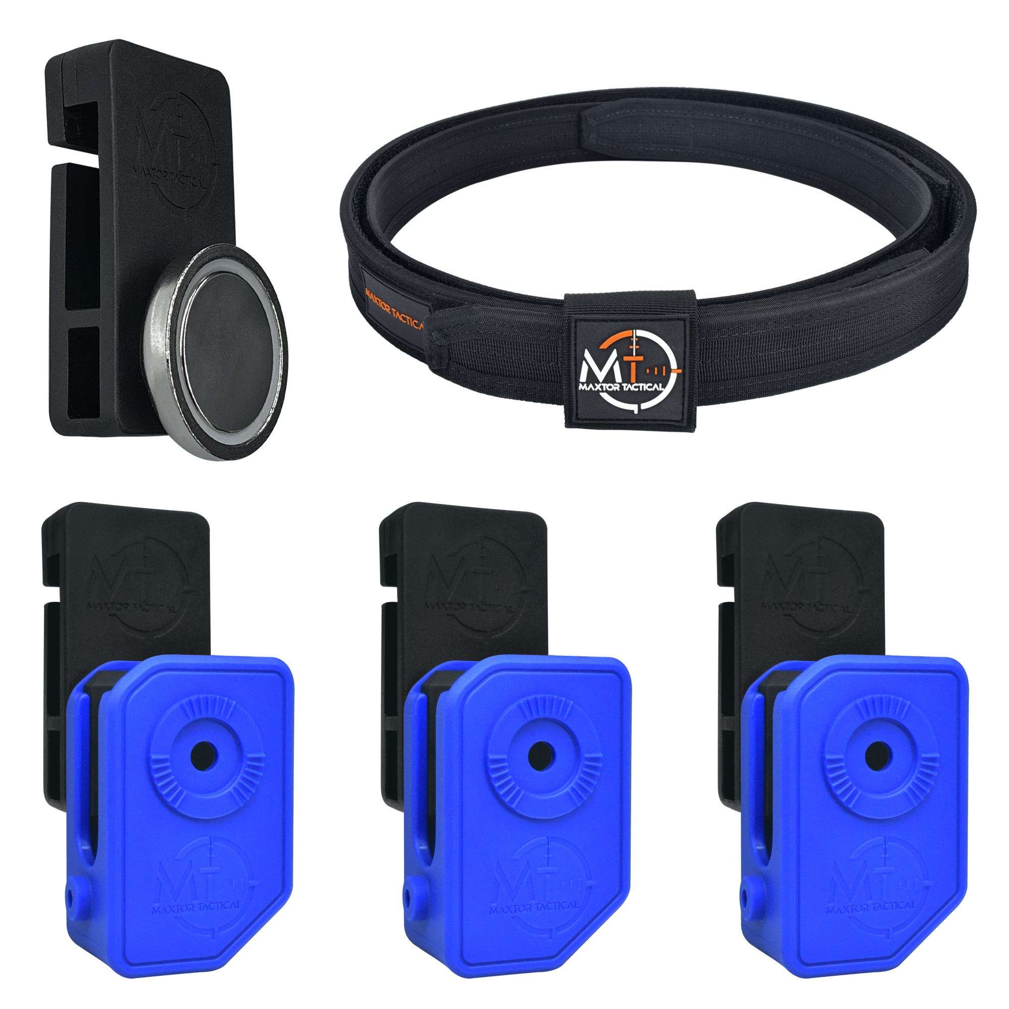 Combo 3 : Ultimate Competition Belt + 1 Universal Magnet + 3 Speed Draw Competition Mag Pouch