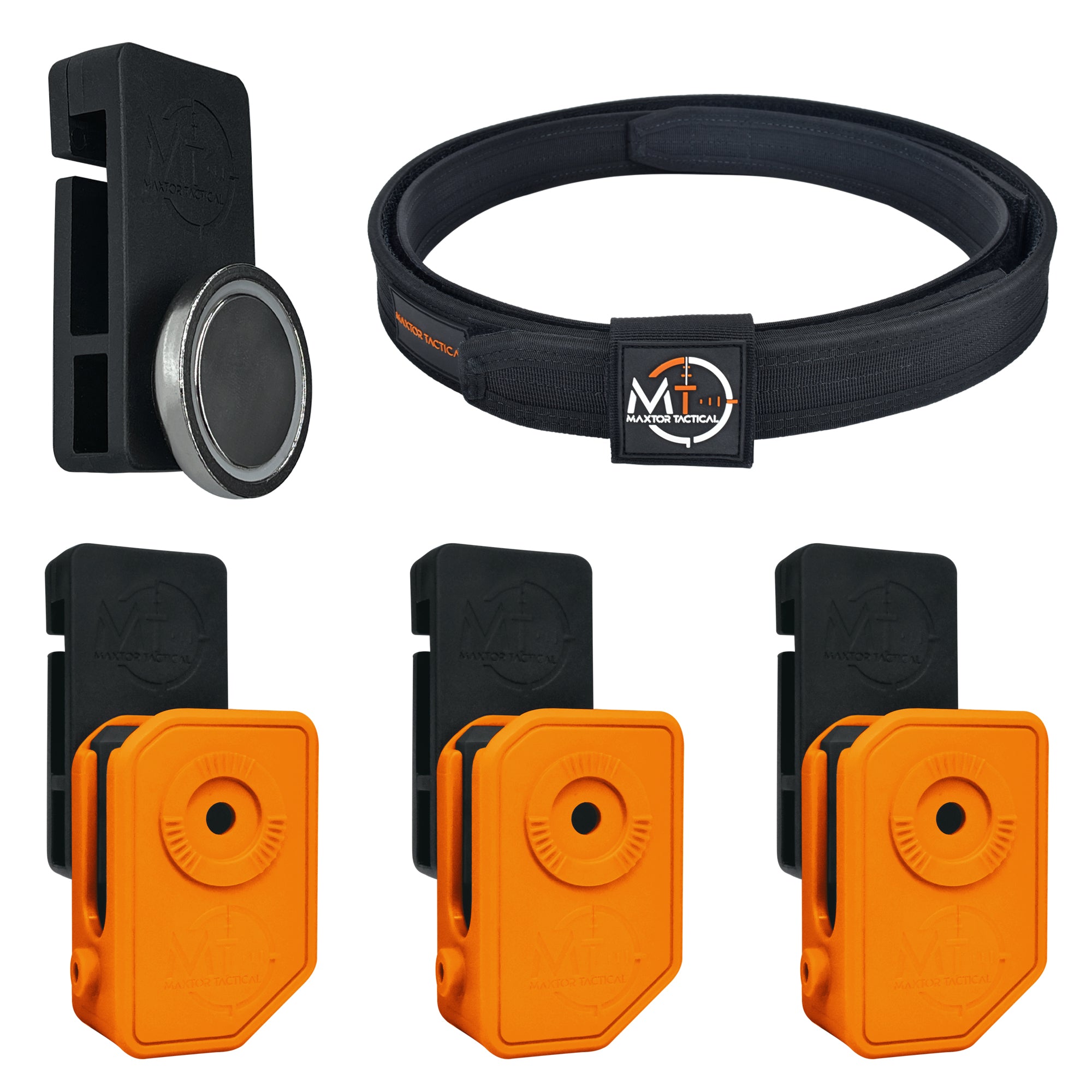 Combo 3 : Ultimate Competition Belt + 1 Universal Magnet + 3 Speed Draw Competition Mag Pouch