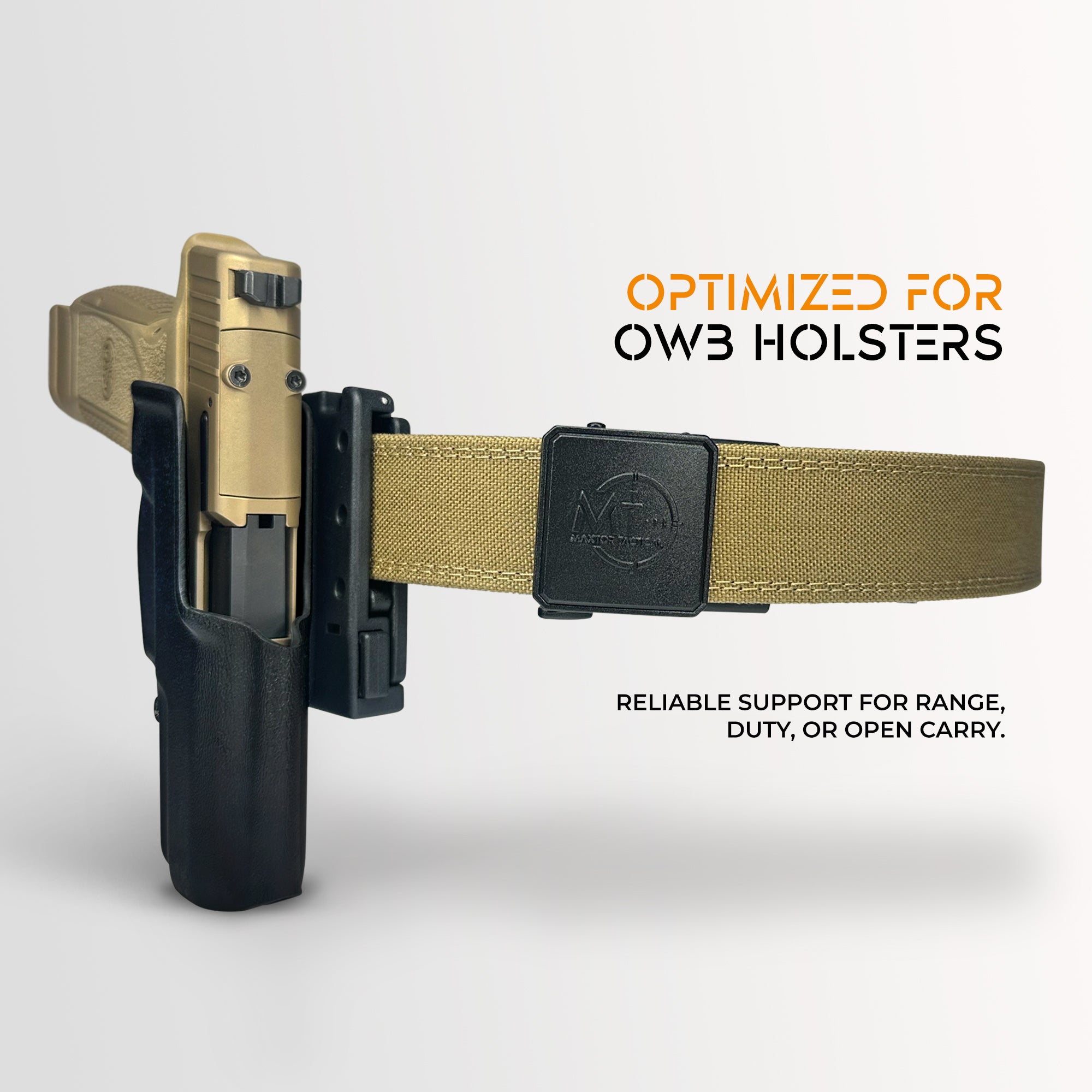 Ratchet EDC belt for holsters and tools