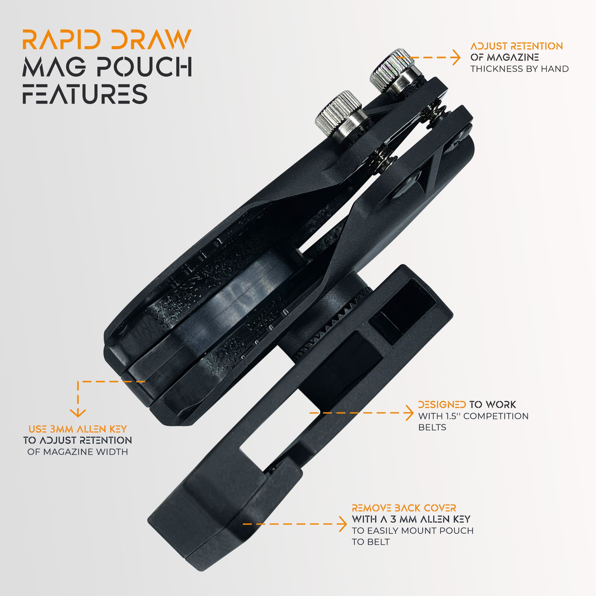 Combo 2 : Ultimate Competition Belt + 4 Rapid Draw Competition Mag Pouch