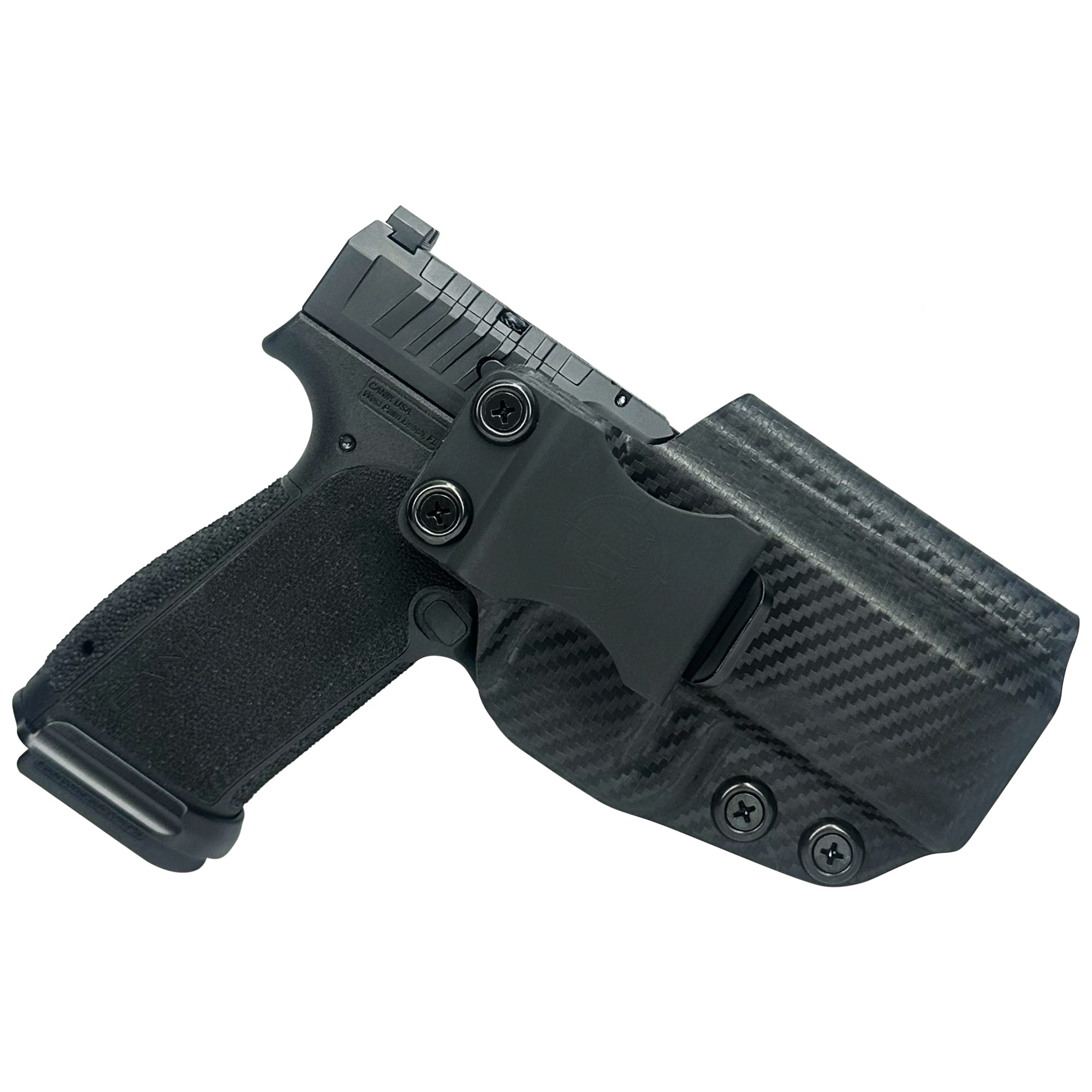IWB High Sweat Shield Holster for Canik METE MC9 PRIME Maxtor Tactical Carbon Fiber 3