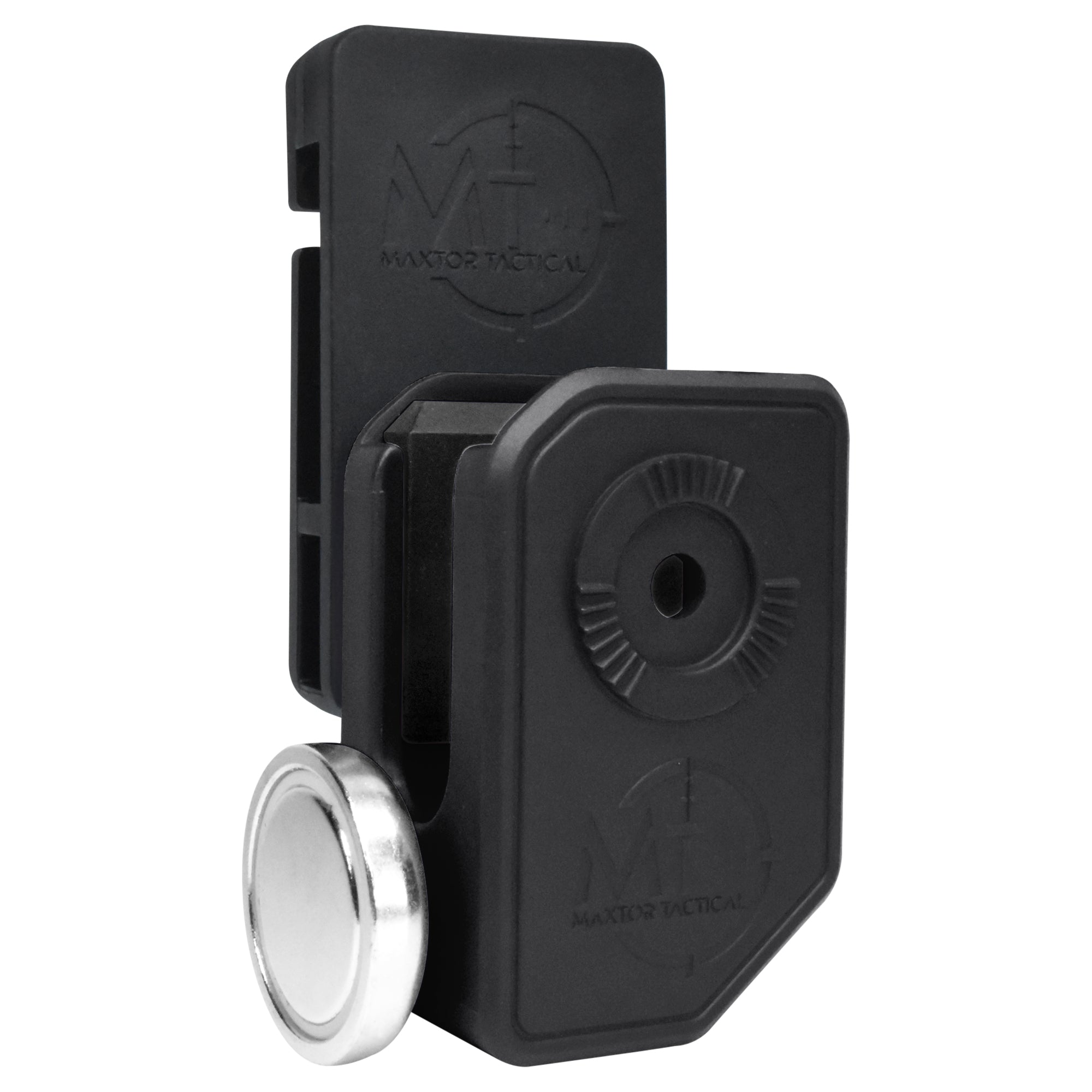 Dual magnetic magazine pouch for competition