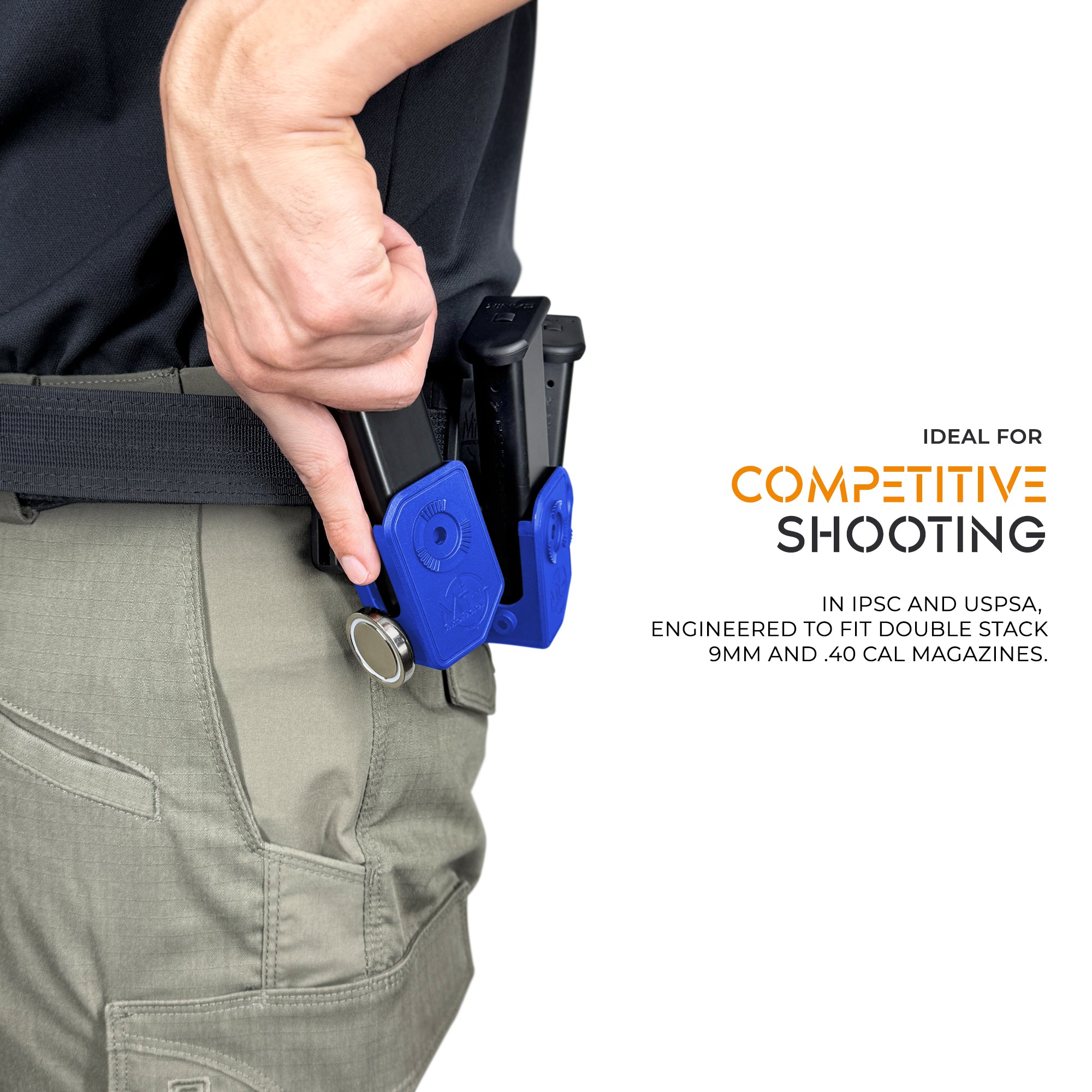 Combo 4 : Ultimate Competition Belt + 3 Speed Draw Magnetic Competition Mag Pouch + 1 Speed Draw Dual Magnetic Competition Mag Pouch