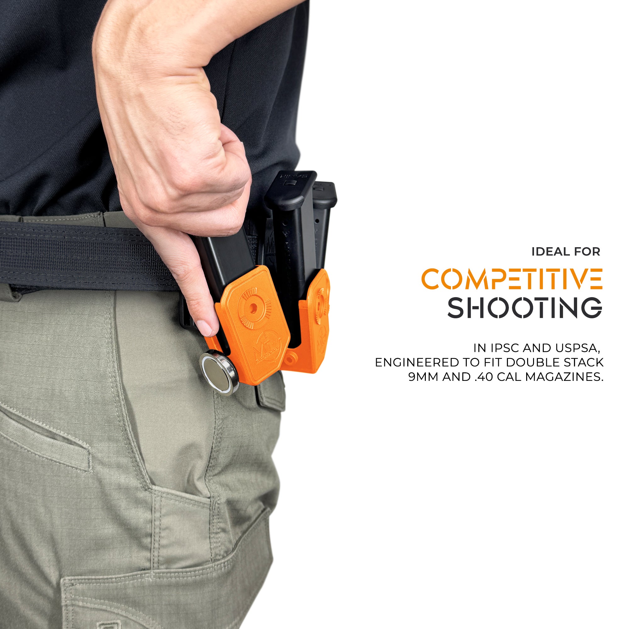 Combo 4 : Ultimate Competition Belt + 3 Speed Draw Magnetic Competition Mag Pouch + 1 Speed Draw Dual Magnetic Competition Mag Pouch