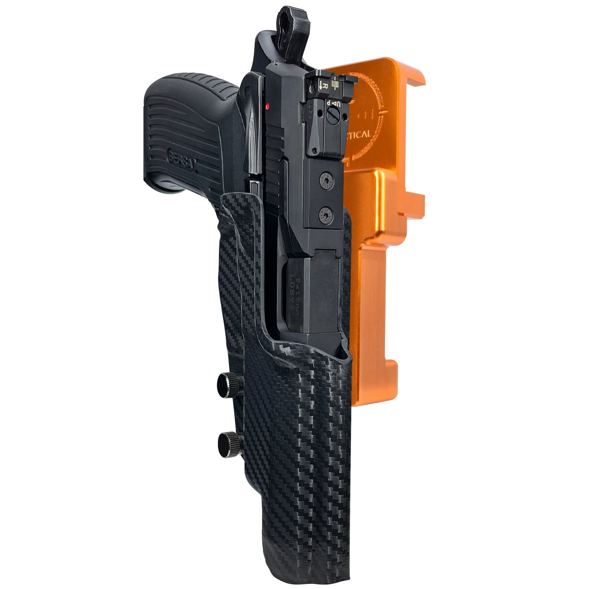 Alloy Competition Holster Orange / Carbon Fiber