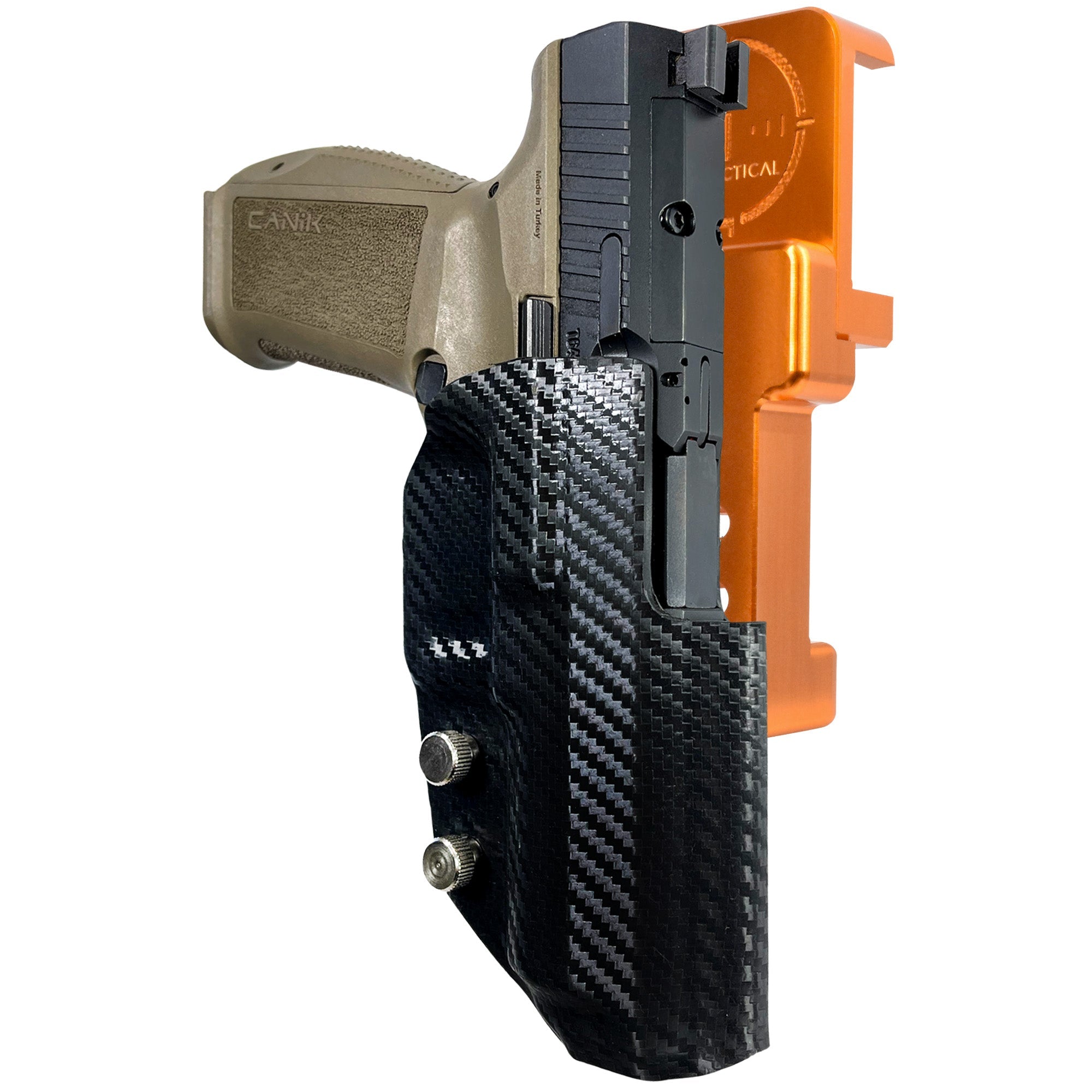 Alloy Competition Holster Orange / Carbon Fiber