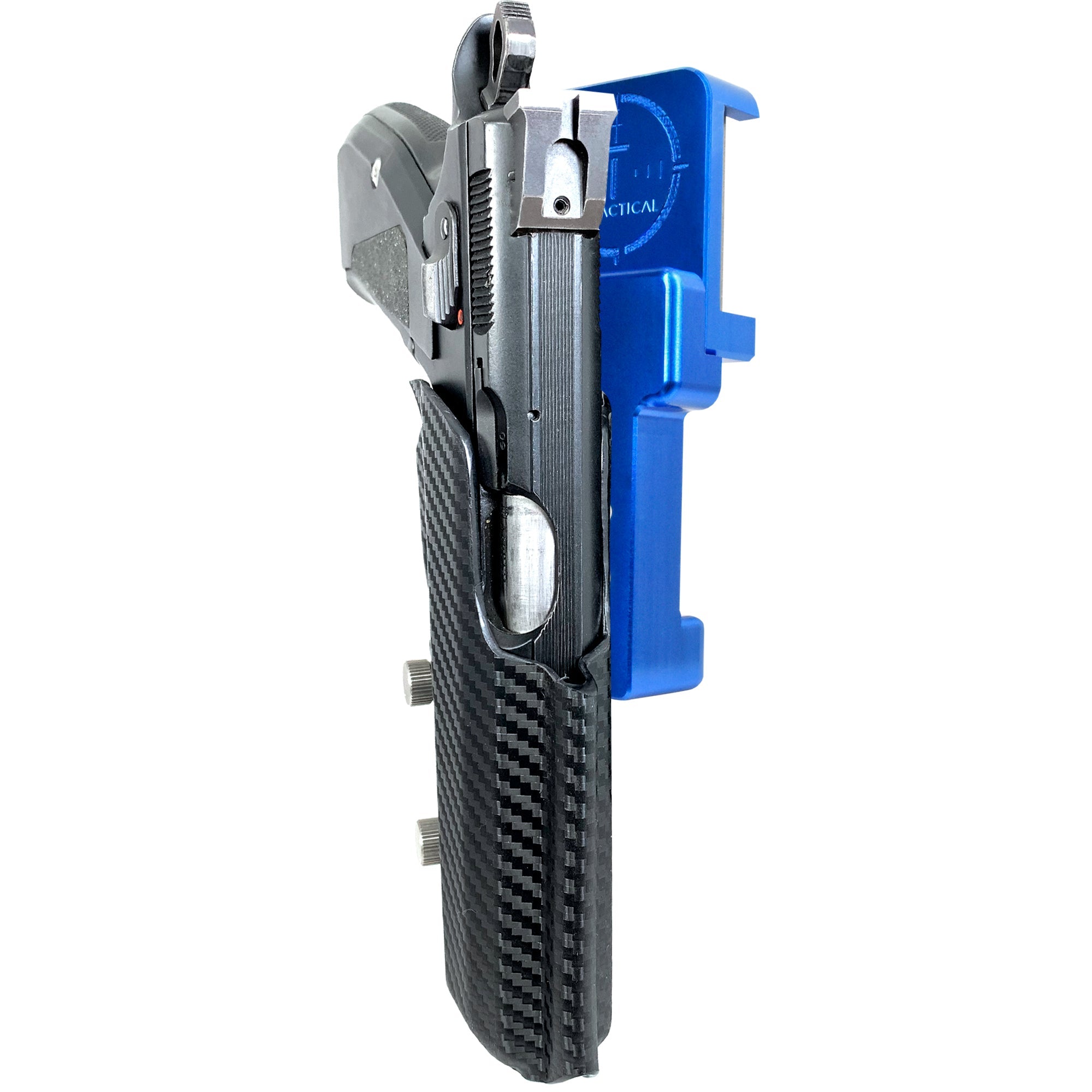 Alloy Competition Holster Blue / Carbon Fiber