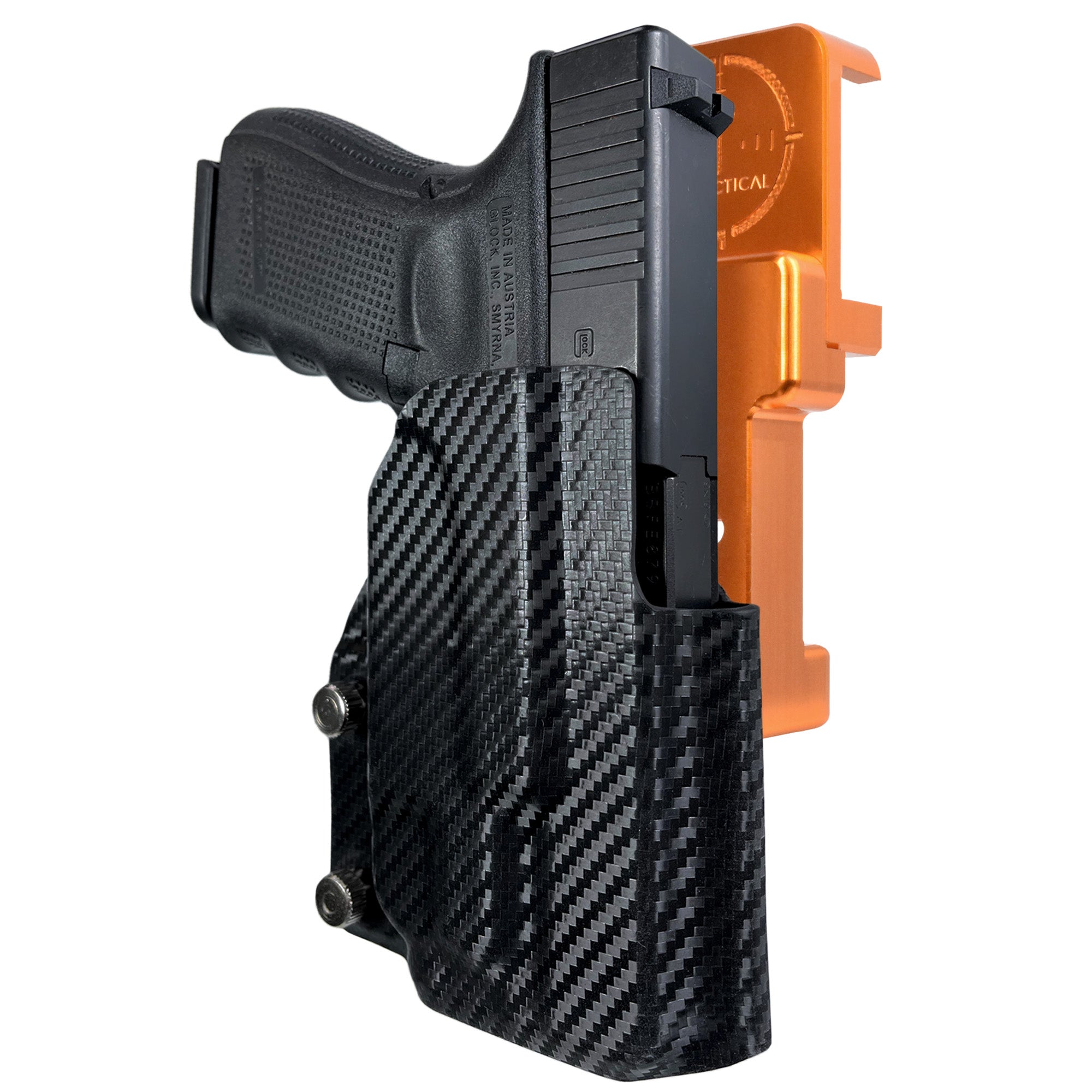 Alloy Competition Holster Orange / Carbon Fiber