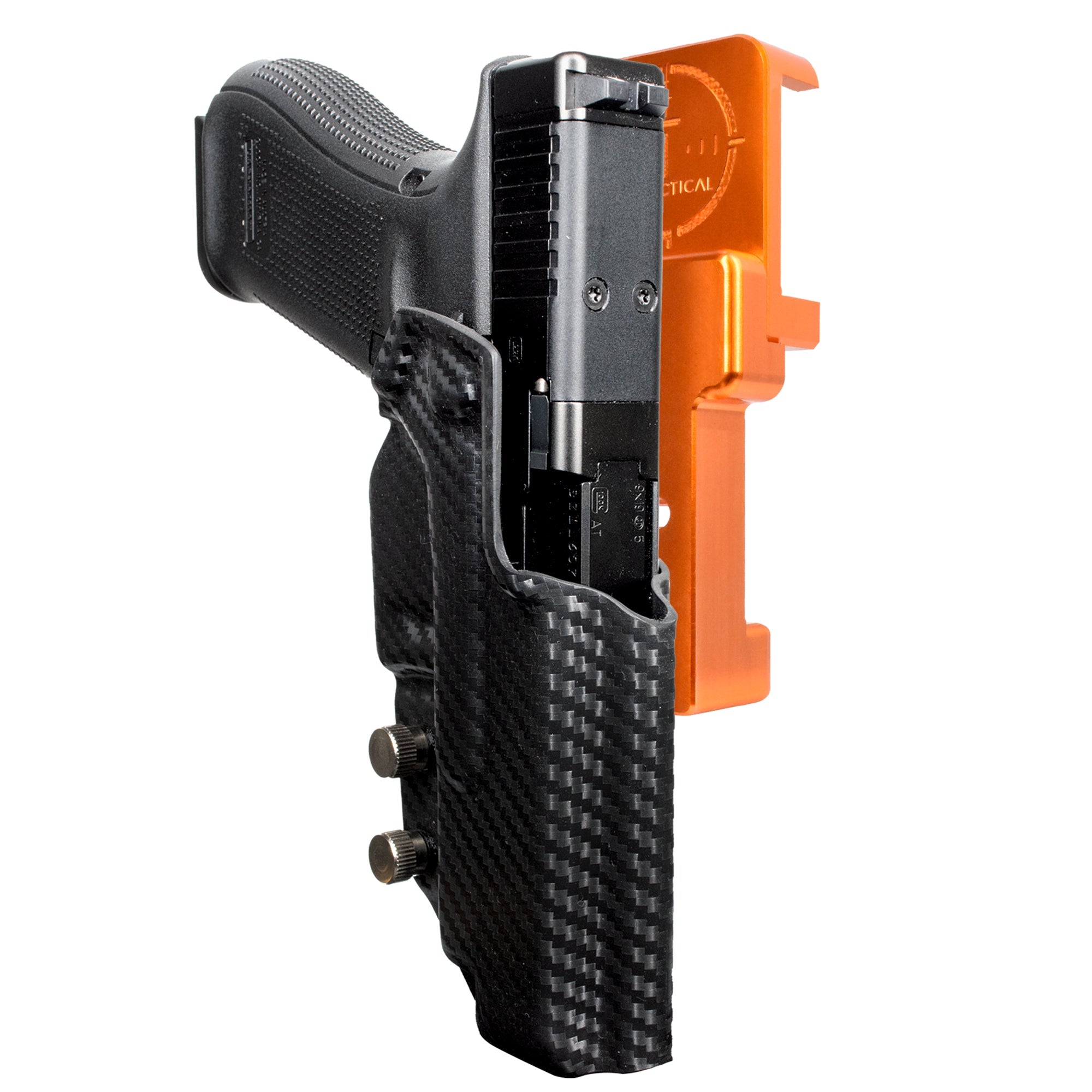 Alloy Competition Holster Orange / Carbon Fiber