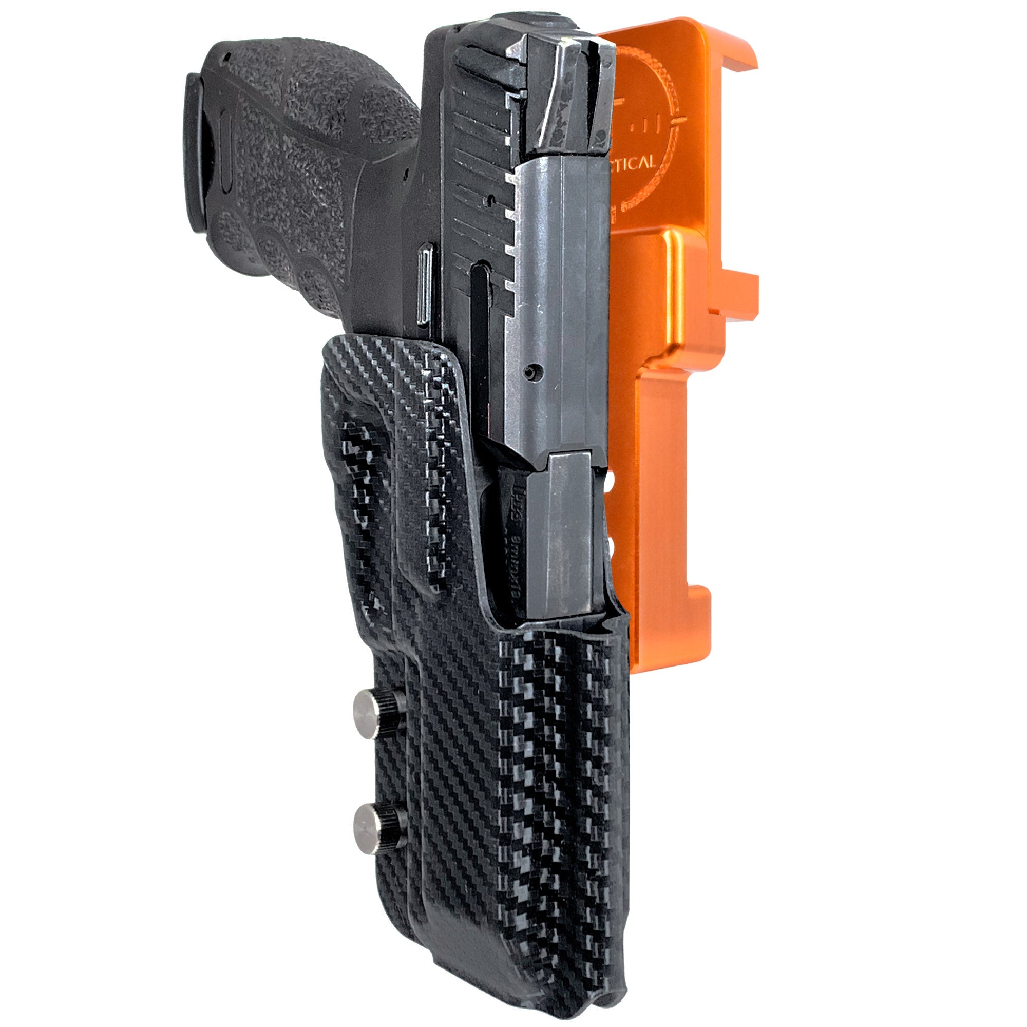 Alloy Competition Holster Orange / Carbon Fiber