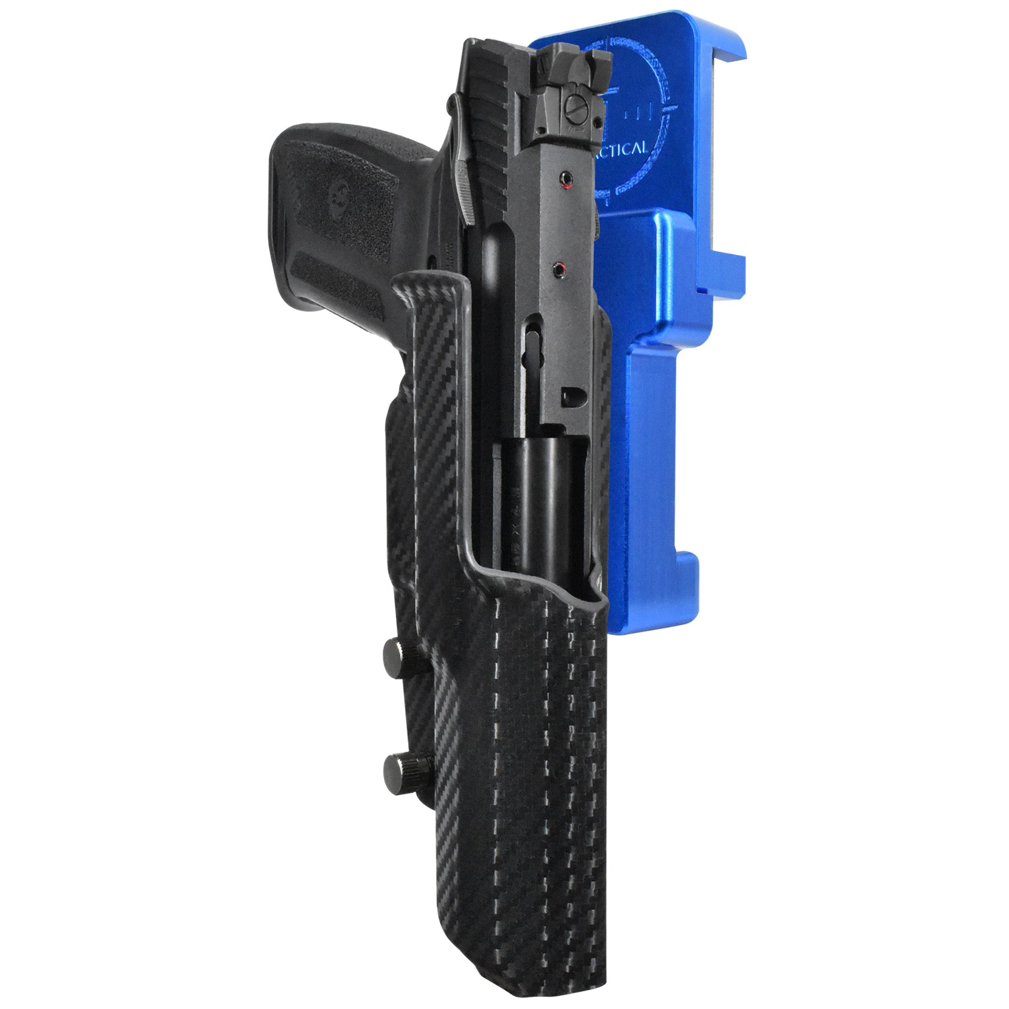 Alloy Competition Holster Blue / Carbon Fiber