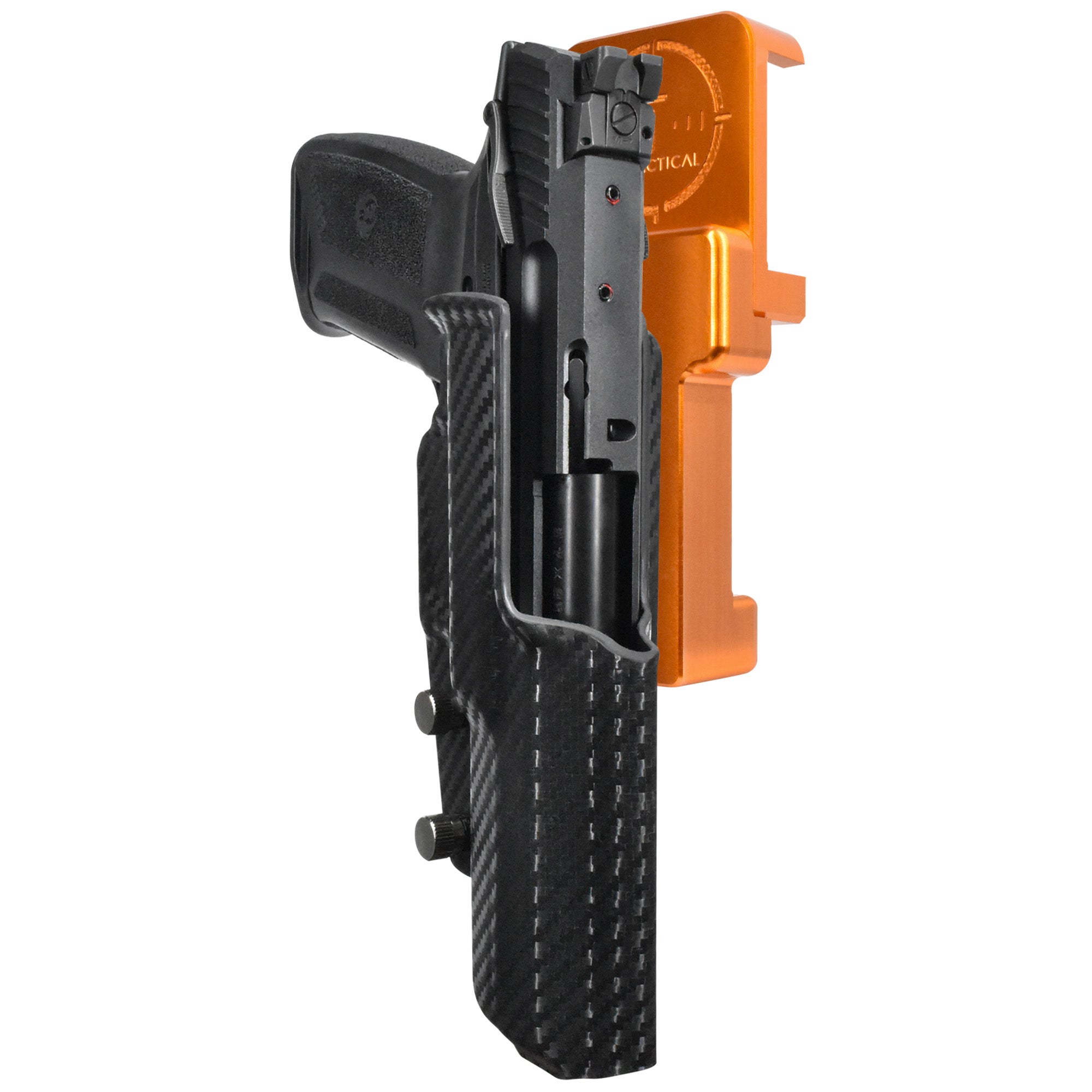 Alloy Competition Holster Orange / Carbon Fiber