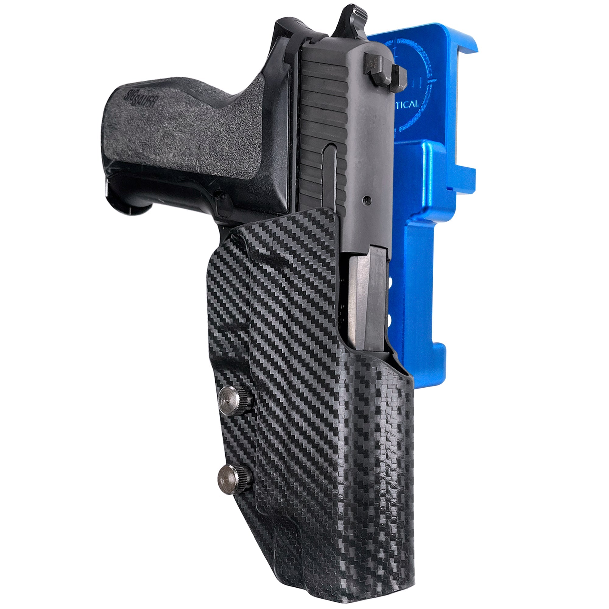 Alloy Competition Holster Blue / Carbon Fiber