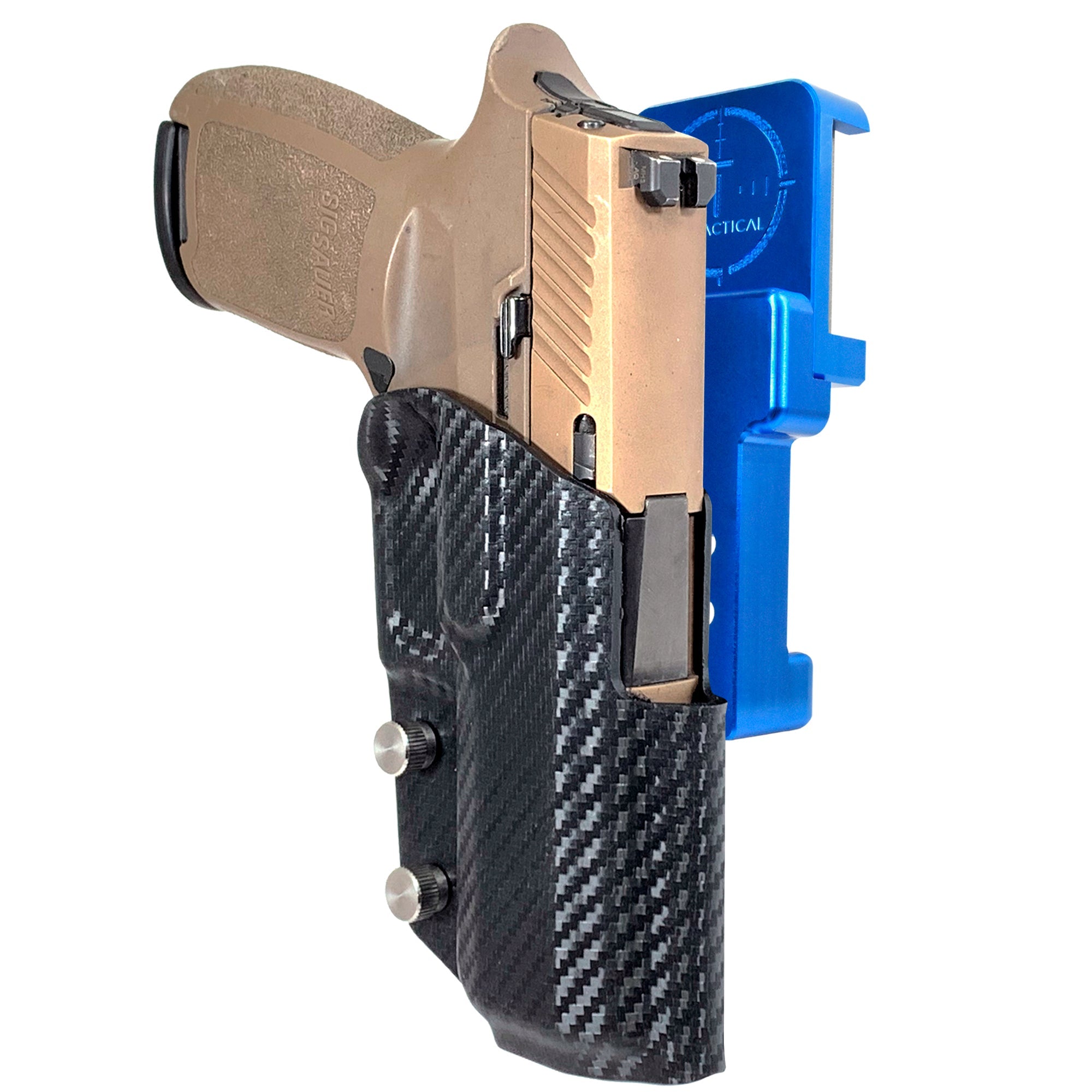 Alloy Competition Holster Blue / Carbon Fiber