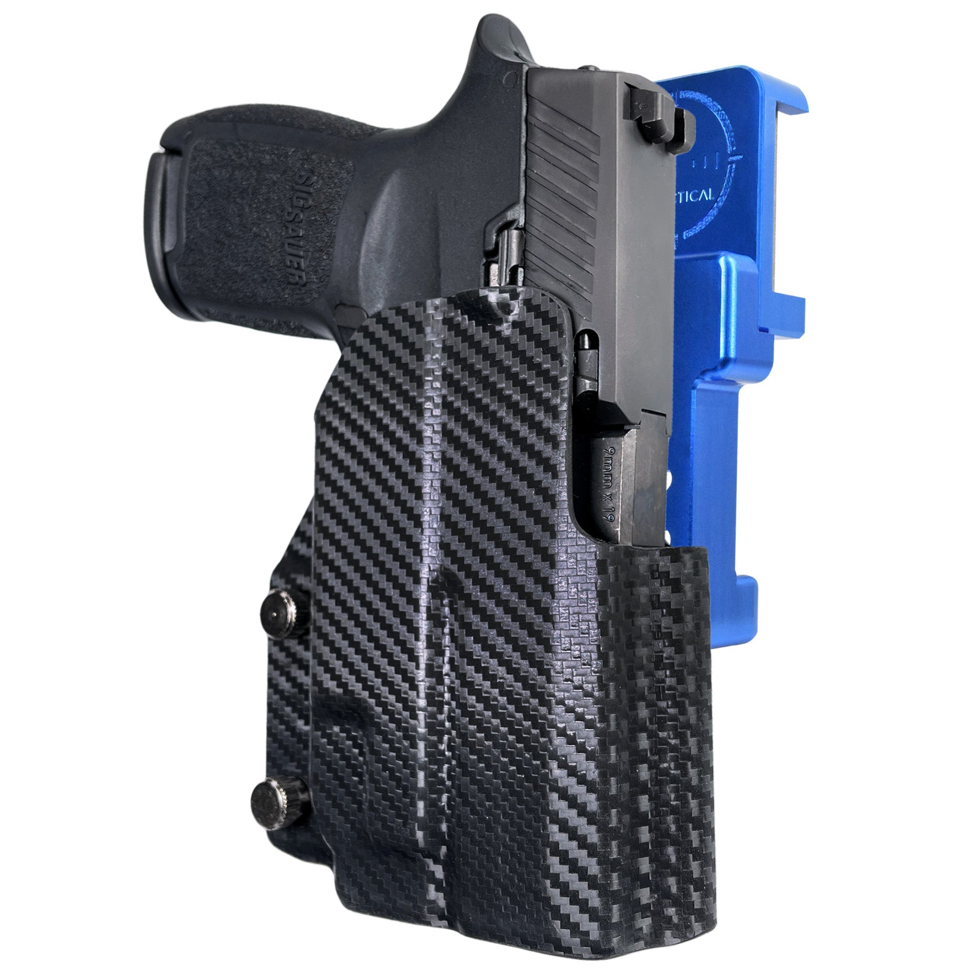 Alloy Competition Holster Blue / Carbon Fiber
