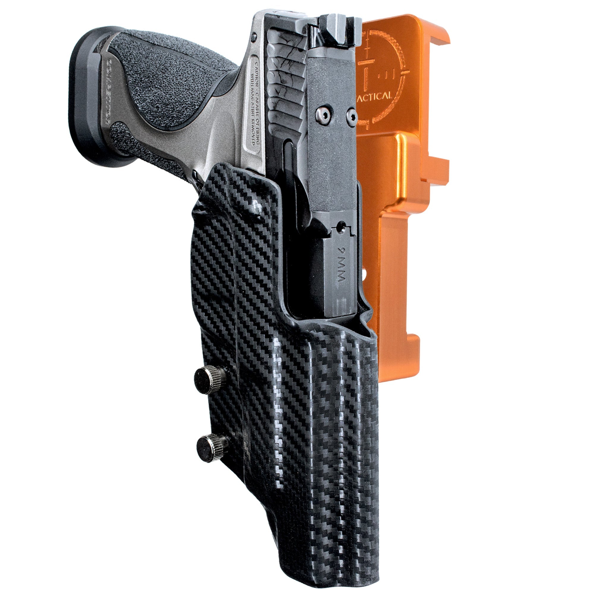 Alloy Competition Holster Orange / Carbon Fiber