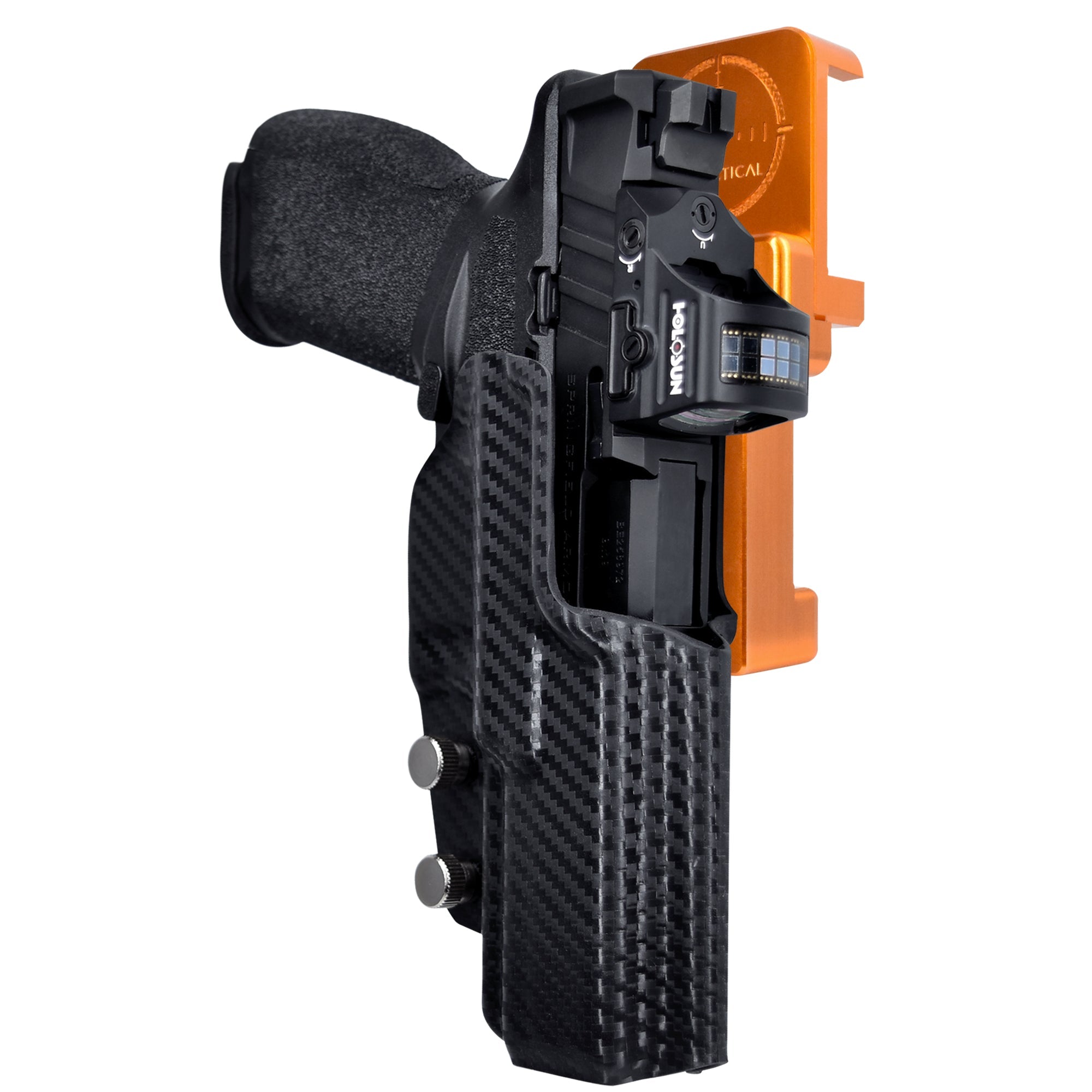Alloy Competition Holster Orange / Carbon Fiber