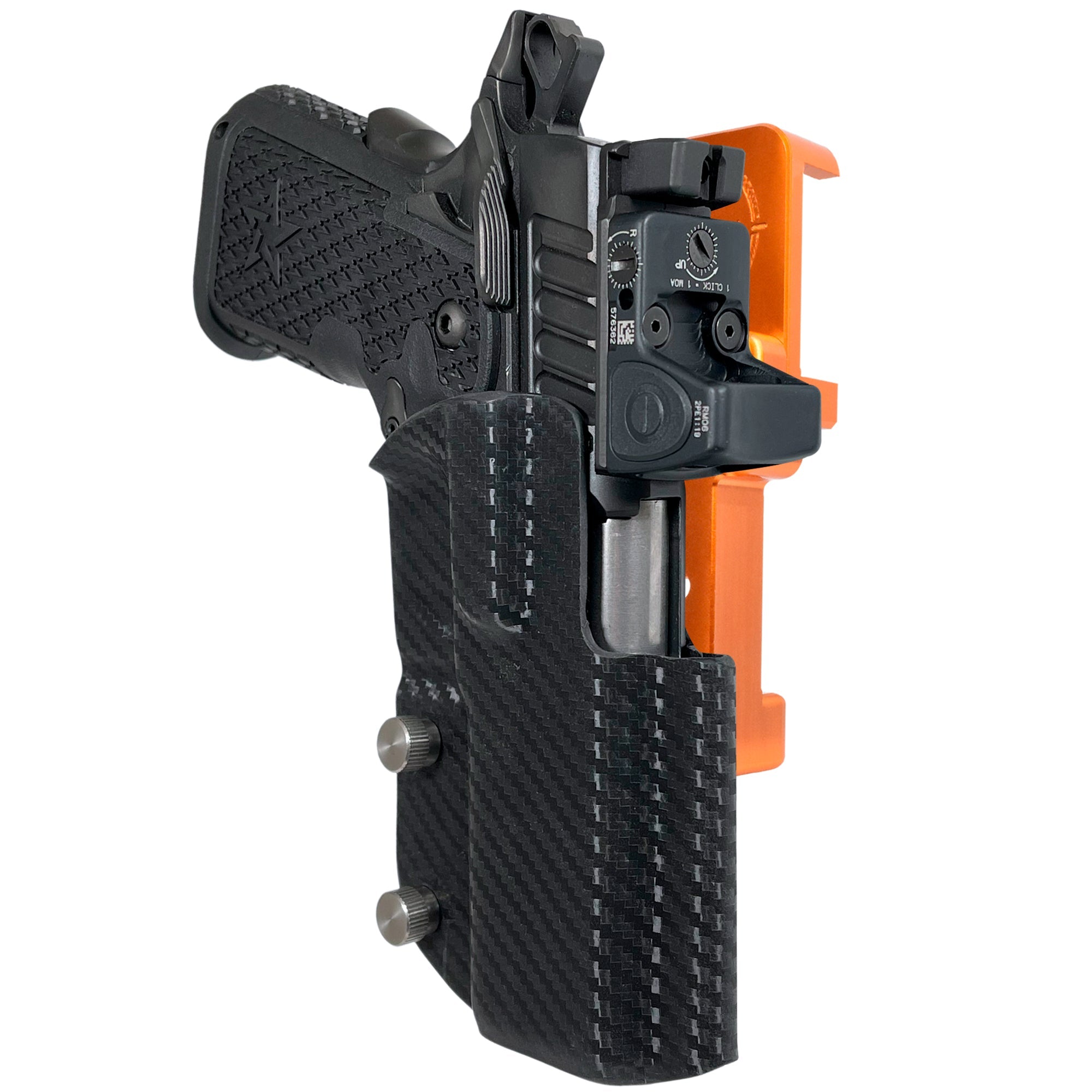Alloy Competition Holster Orange / Carbon Fiber