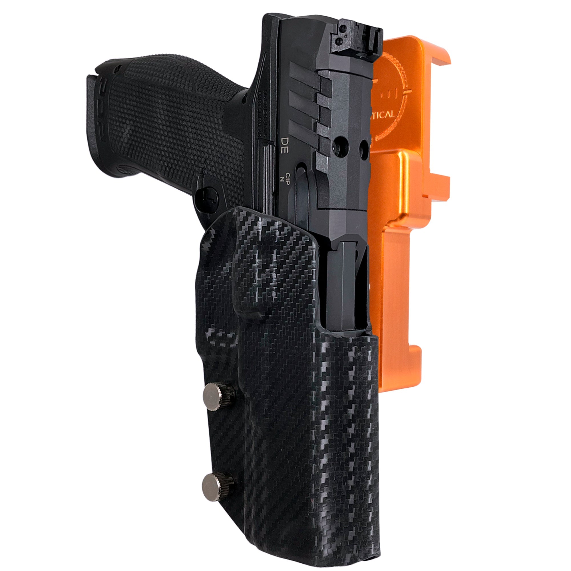 Alloy Competition Holster Orange / Carbon Fiber