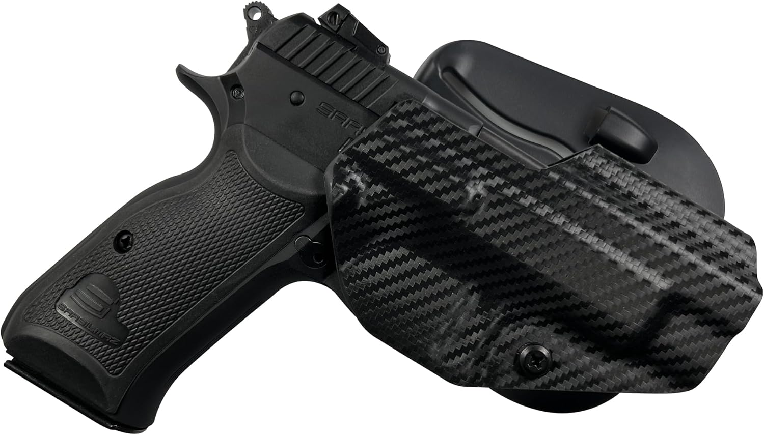 OWB Paddle Holster for Sarsilmaz P8S Maxtor Tactical Carbon Fiber 2