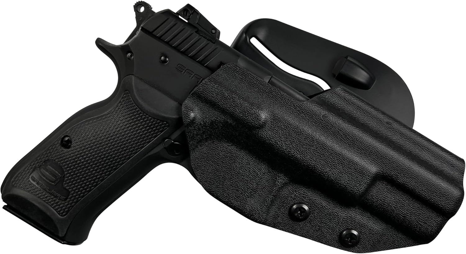 OWB Paddle Holster for Sarsilmaz P8L Maxtor Tactical Black 2