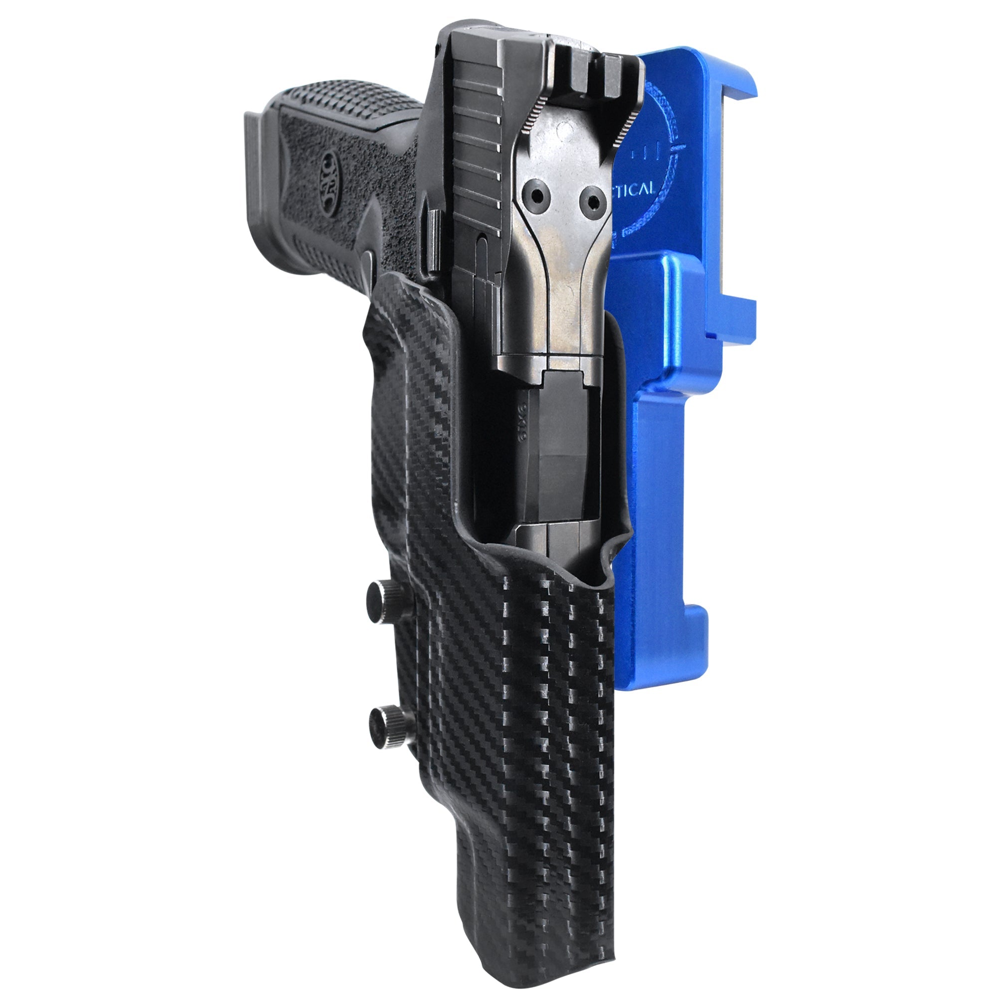 Alloy Competition Holster Blue / Carbon Fiber