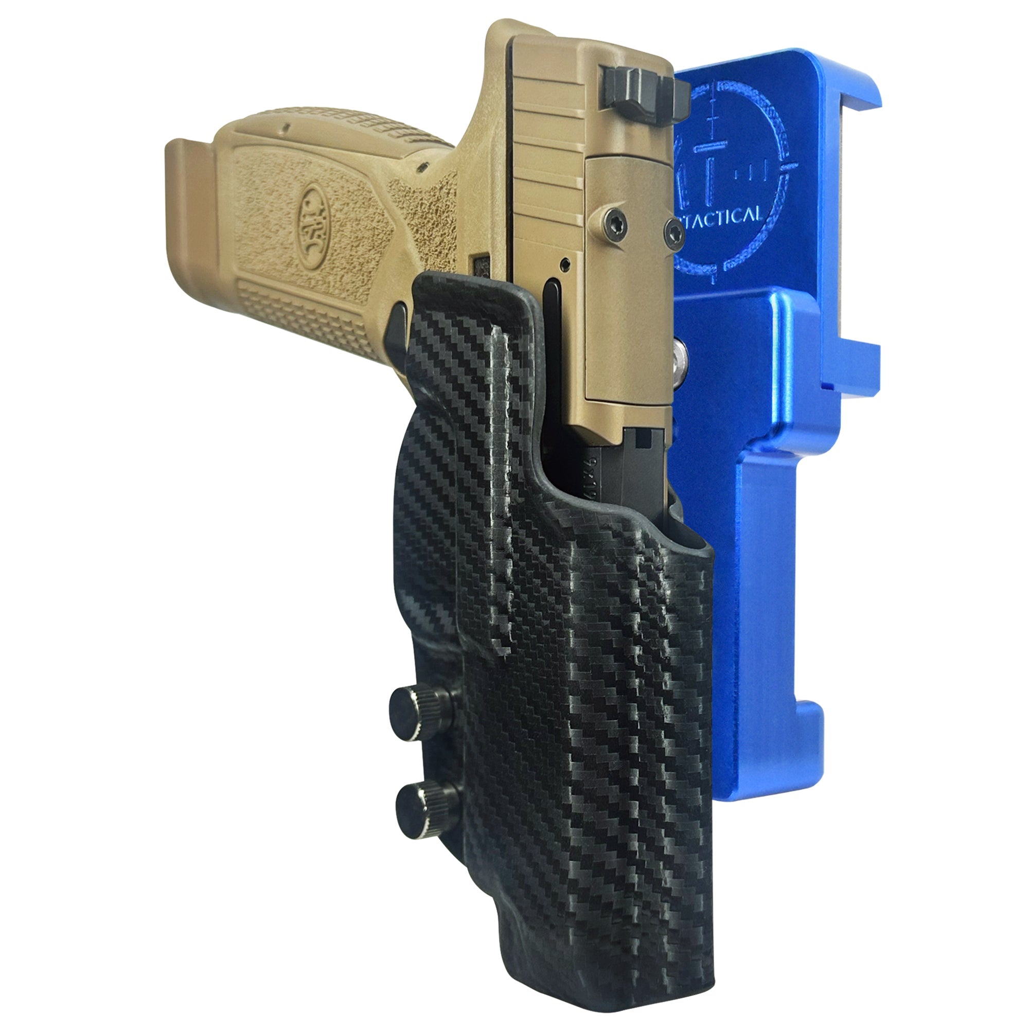 Alloy Competition Holster or FN Reflex XL Blue / Carbon Fiber 1
