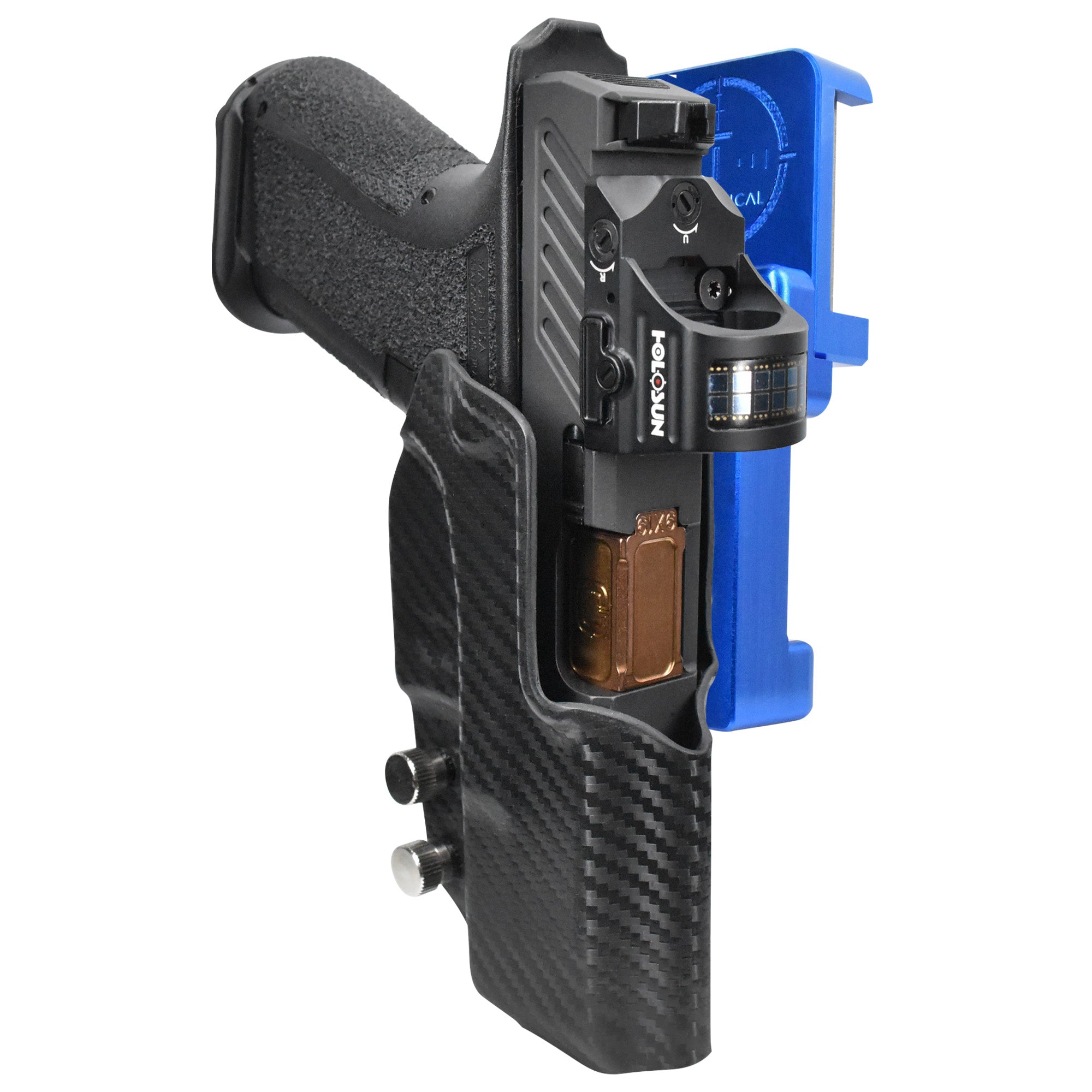 Alloy Competition Holster Blue / Carbon Fiber