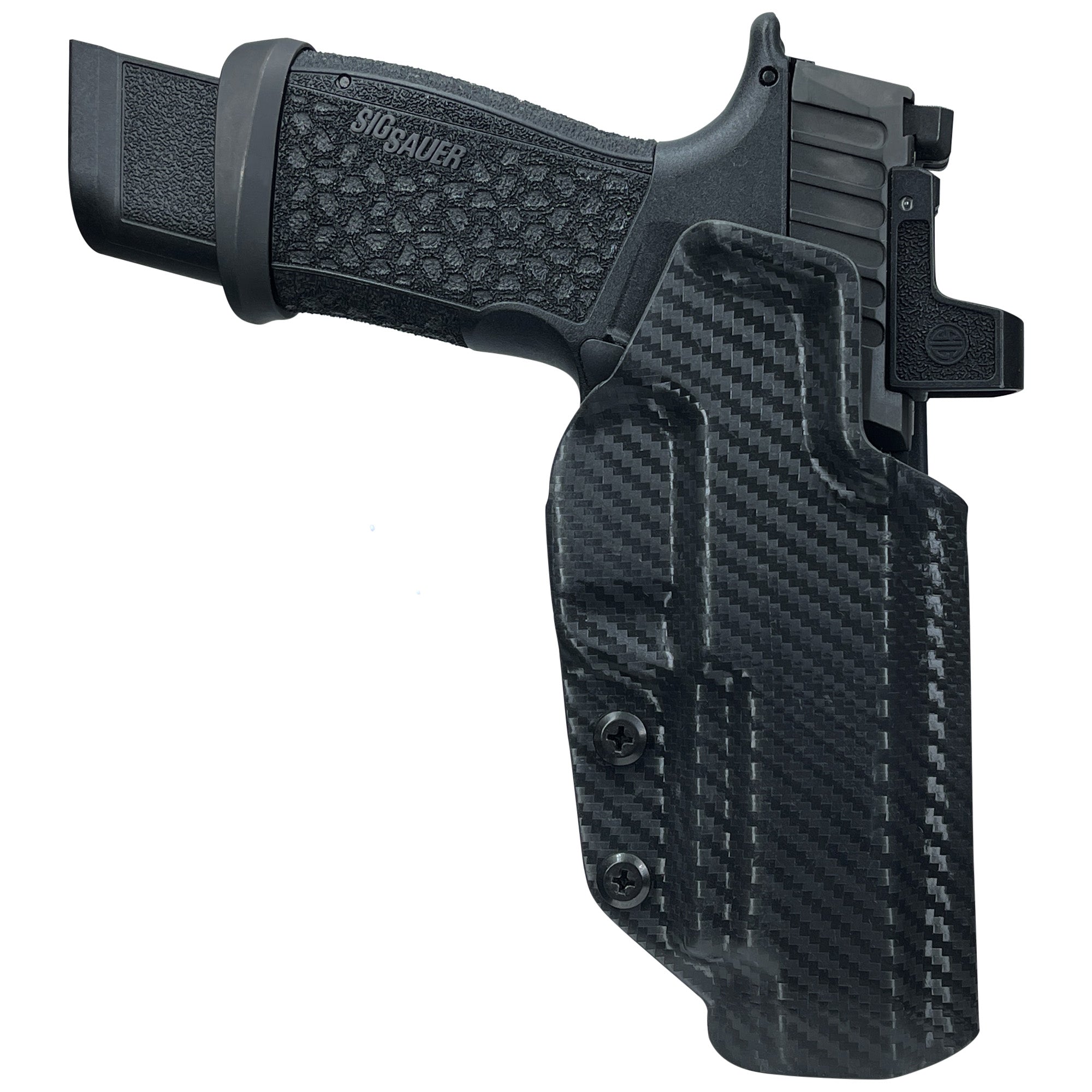 Sig Sauer P365 Fuse Holster - OWB Classic Clip-on - Carbon Fiber - Front