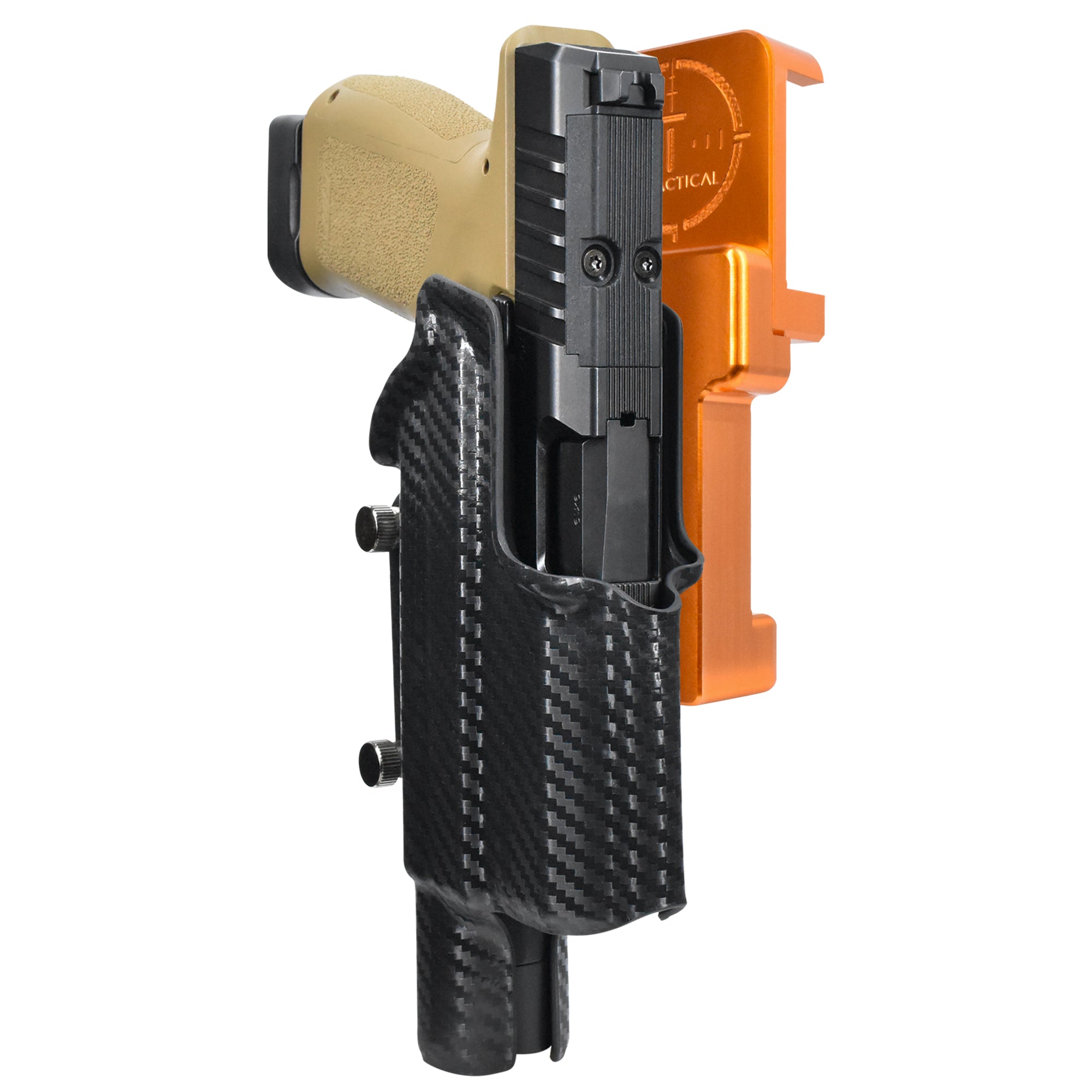 Alloy Competition Holster Orange / Carbon Fiber