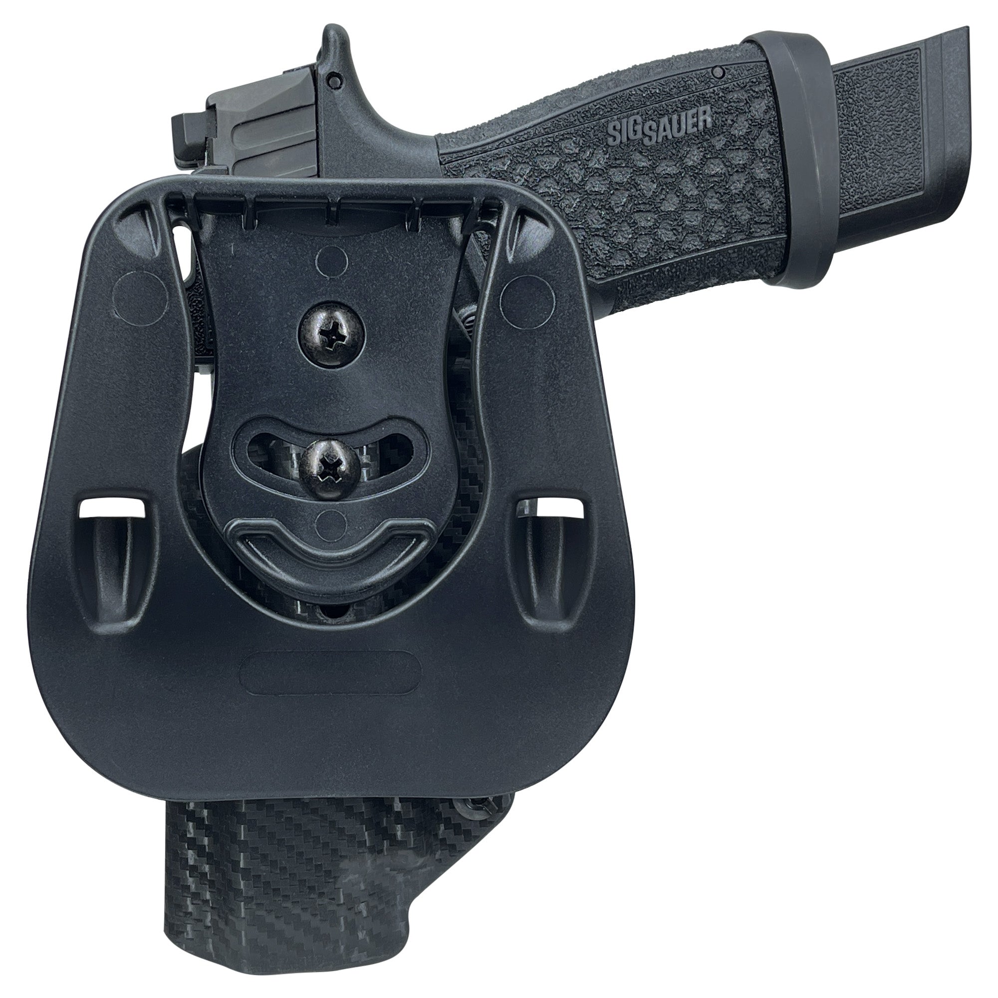 Sig Sauer P365 Fuse OWB Paddle Holster in Carbon Fiber - Rear