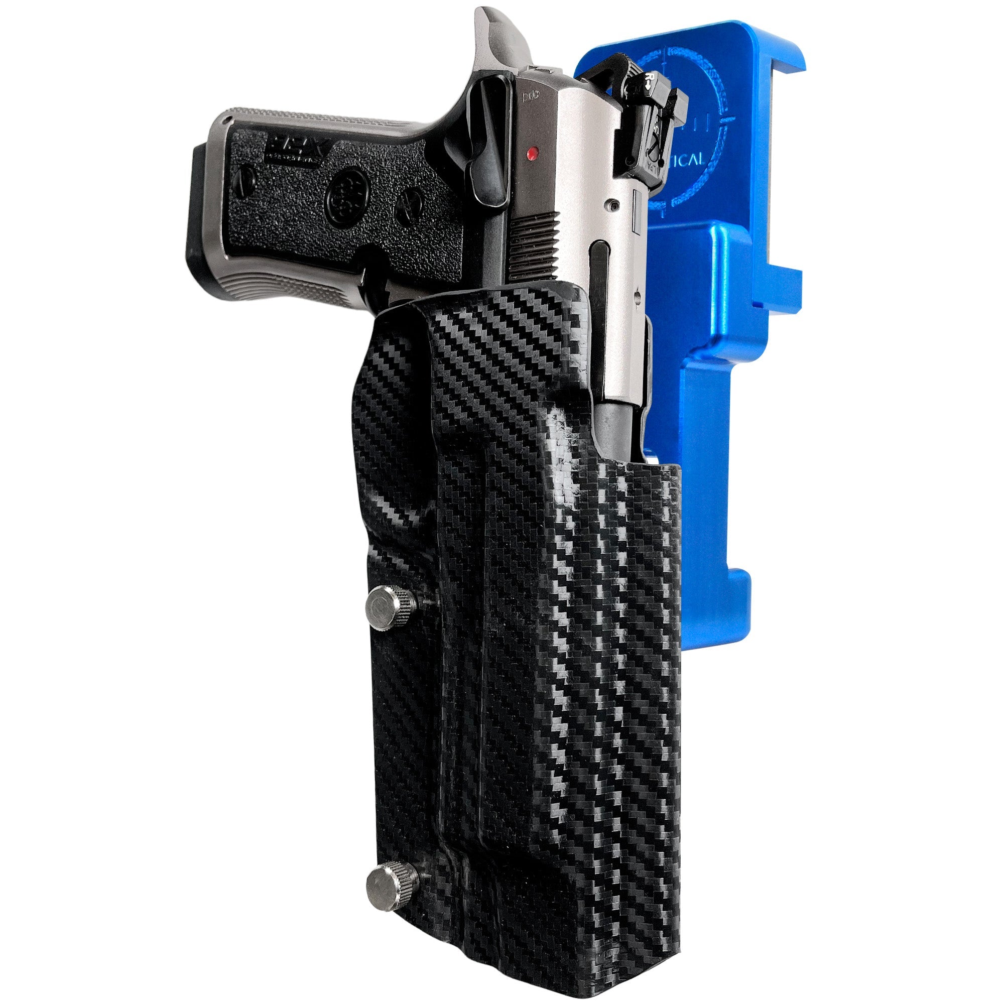 Alloy Competition Holster Blue / Carbon Fiber