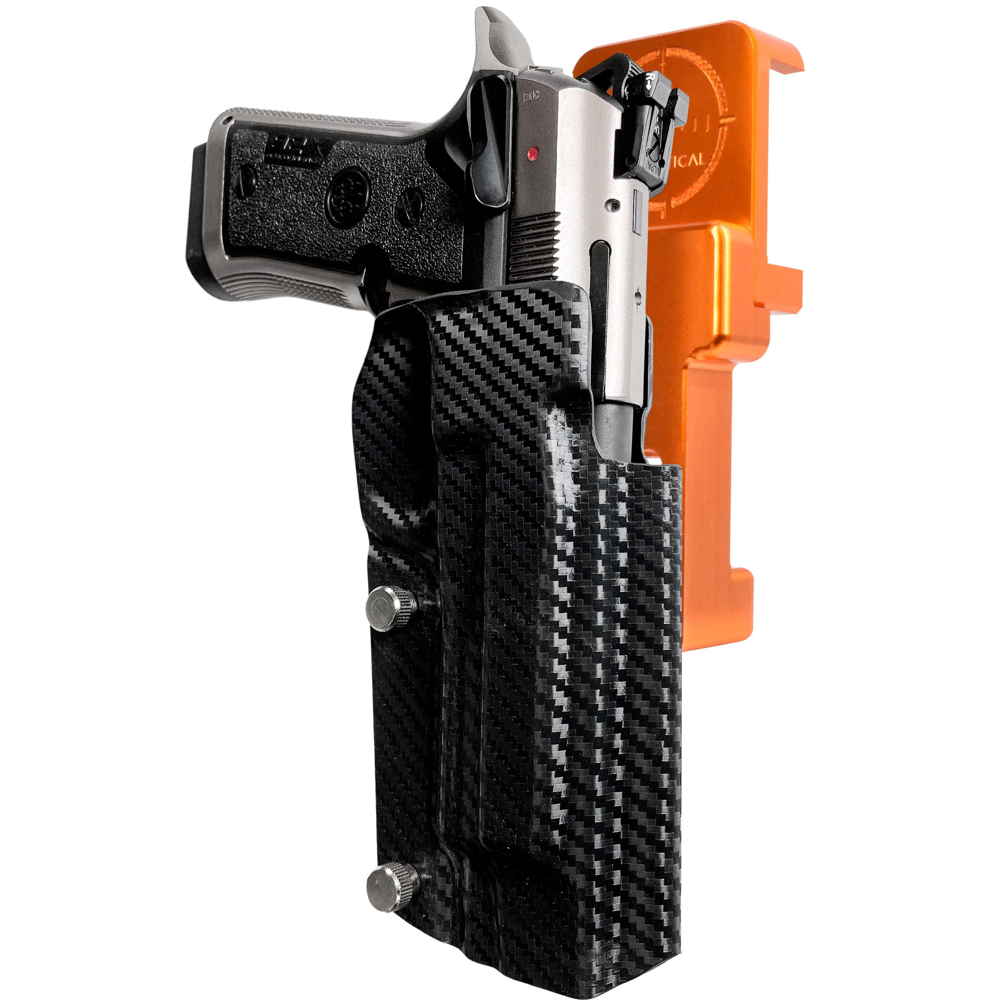 Alloy Competition Holster Orange / Carbon Fiber