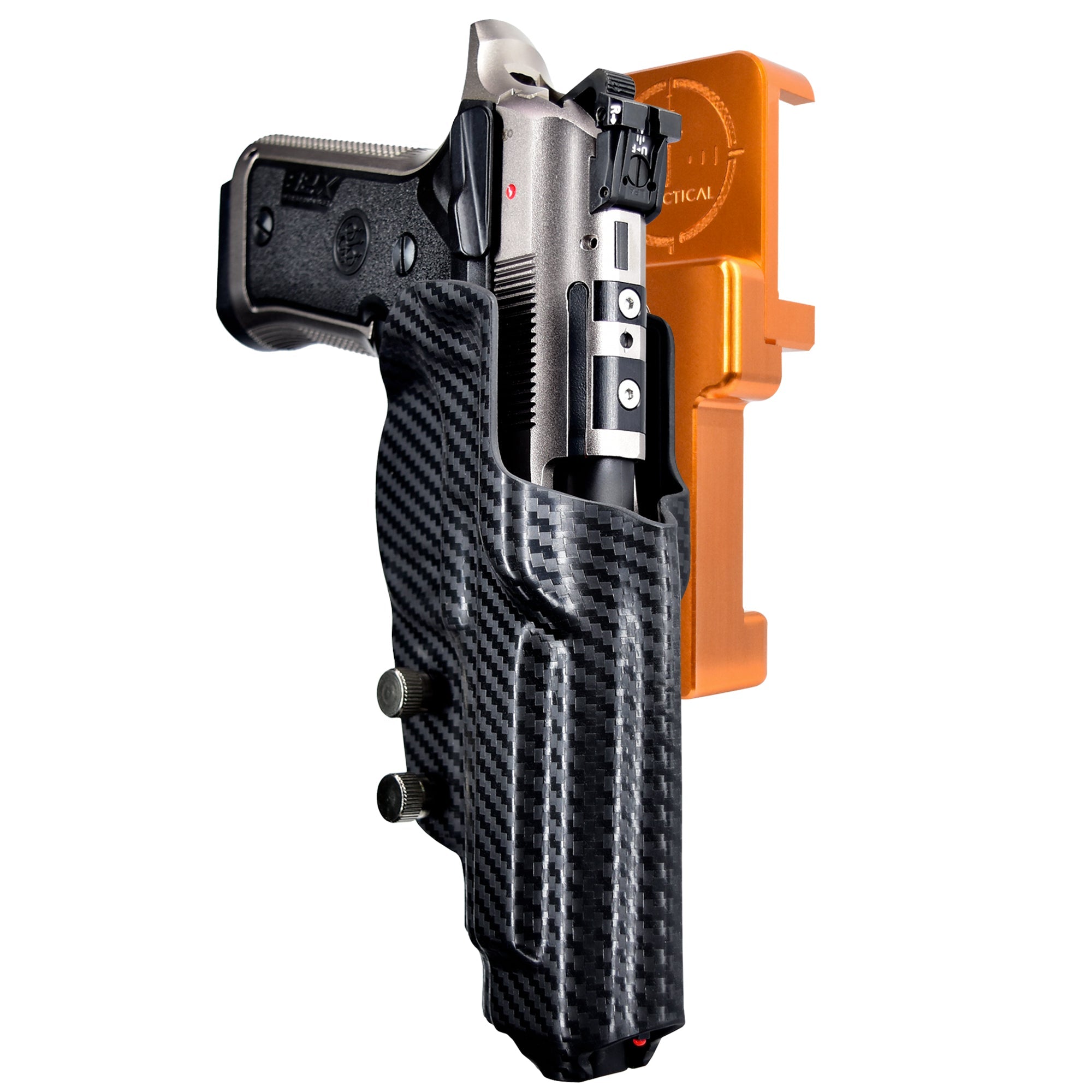 Alloy Competition Holster Orange / Carbon Fiber