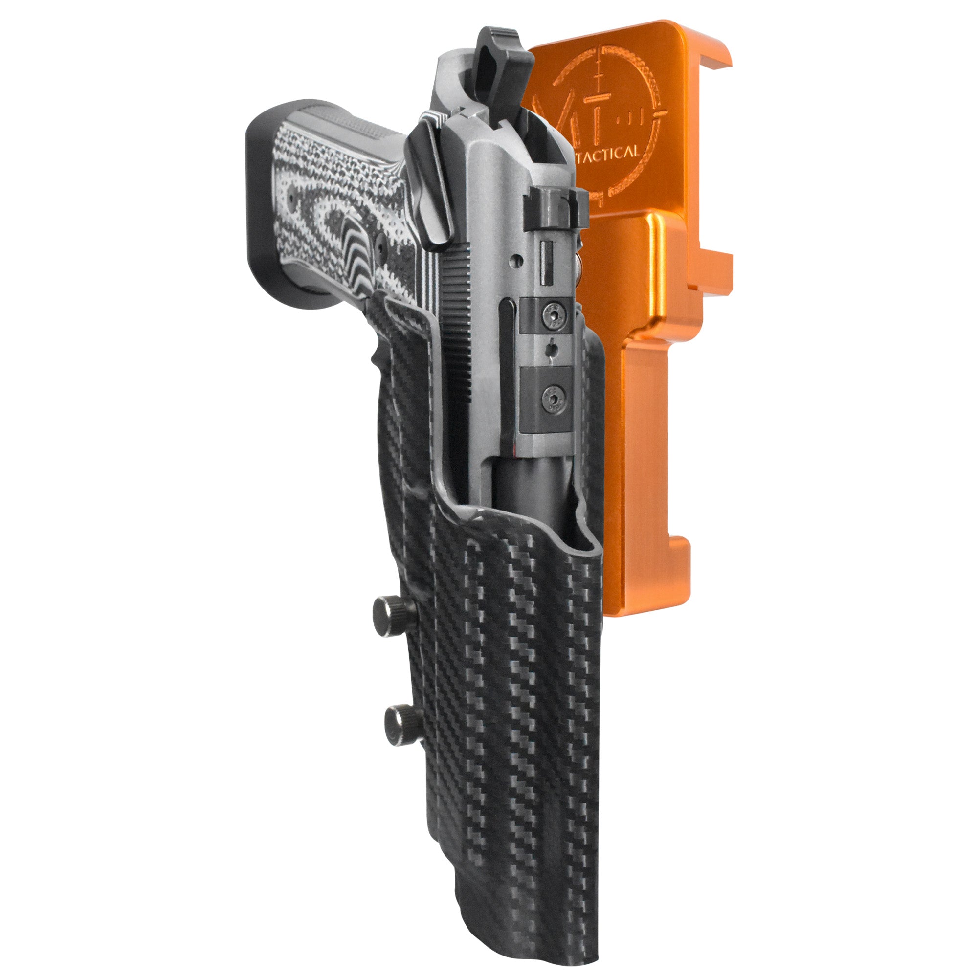 Alloy Competition Holster Orange / Carbon Fiber