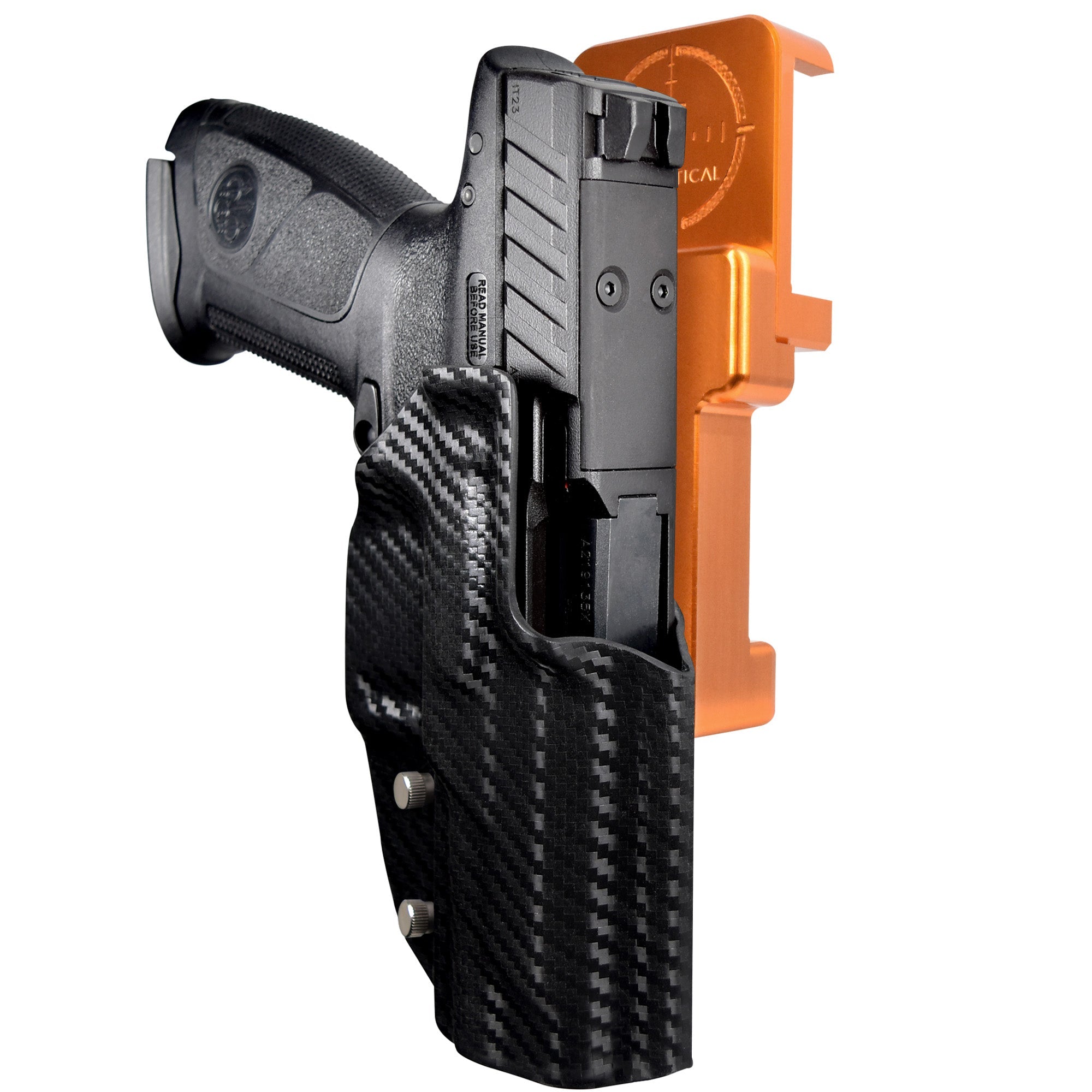 Alloy Competition Holster Orange / Carbon Fiber