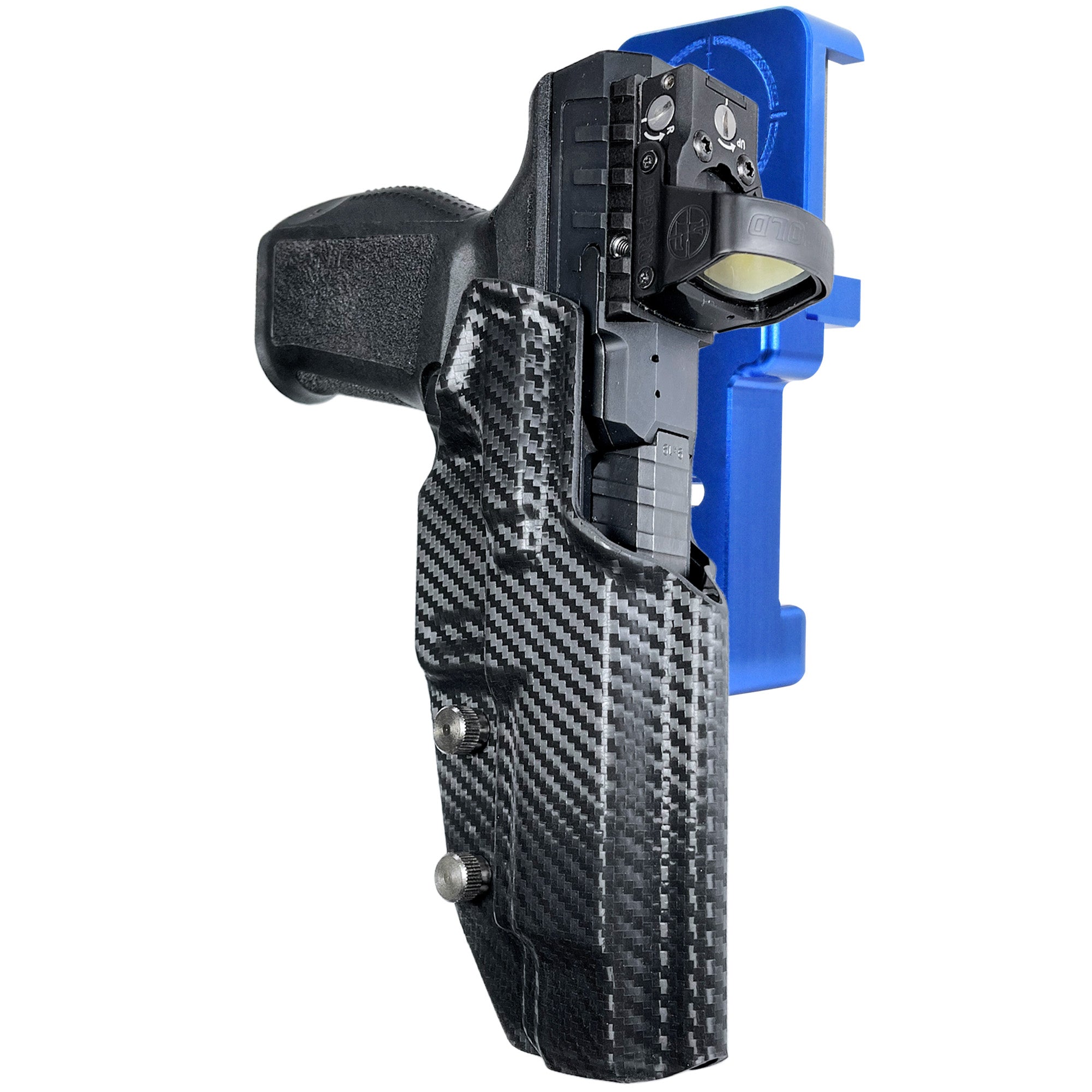 Alloy Competition Holster Blue / Carbon Fiber