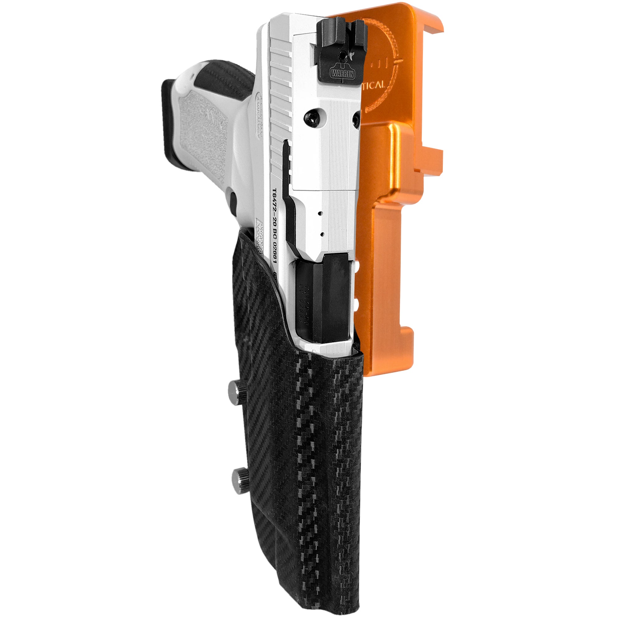 Alloy Competition Holster Orange / Carbon Fiber