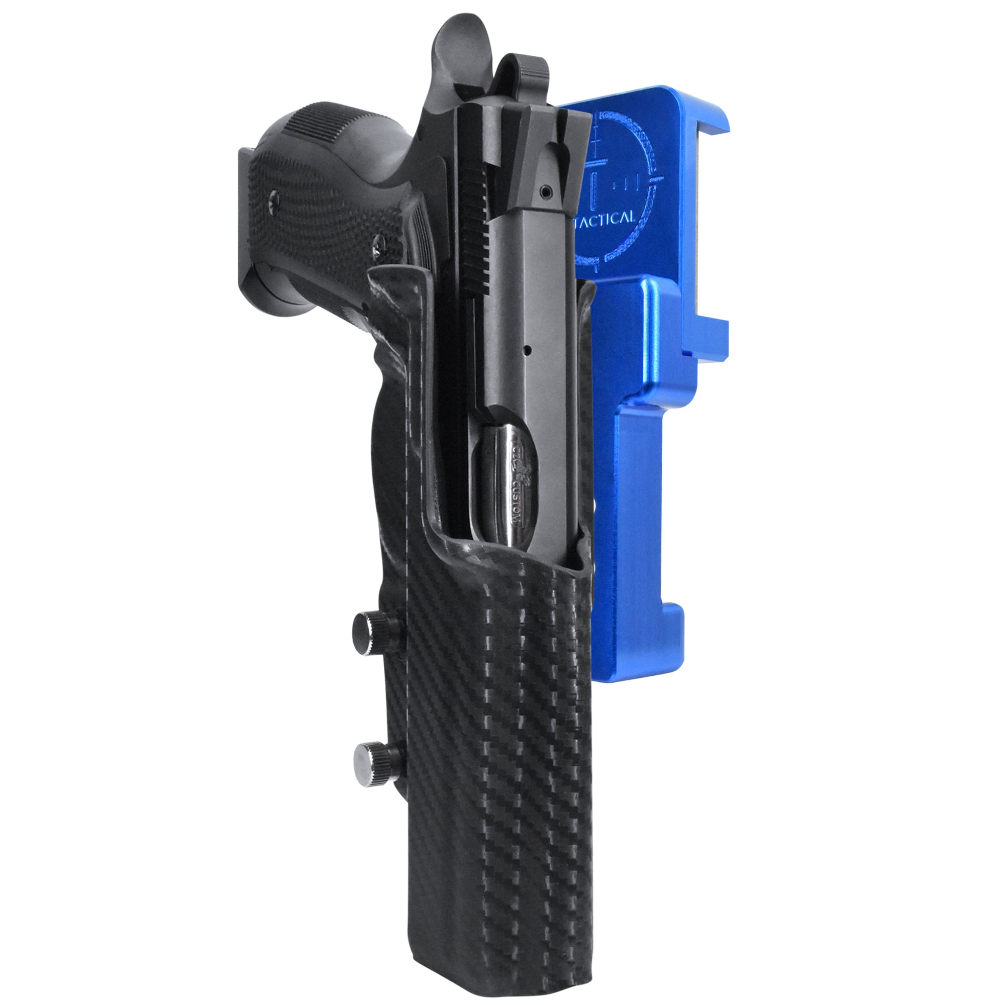 Alloy Competition Holster Blue / Carbon Fiber