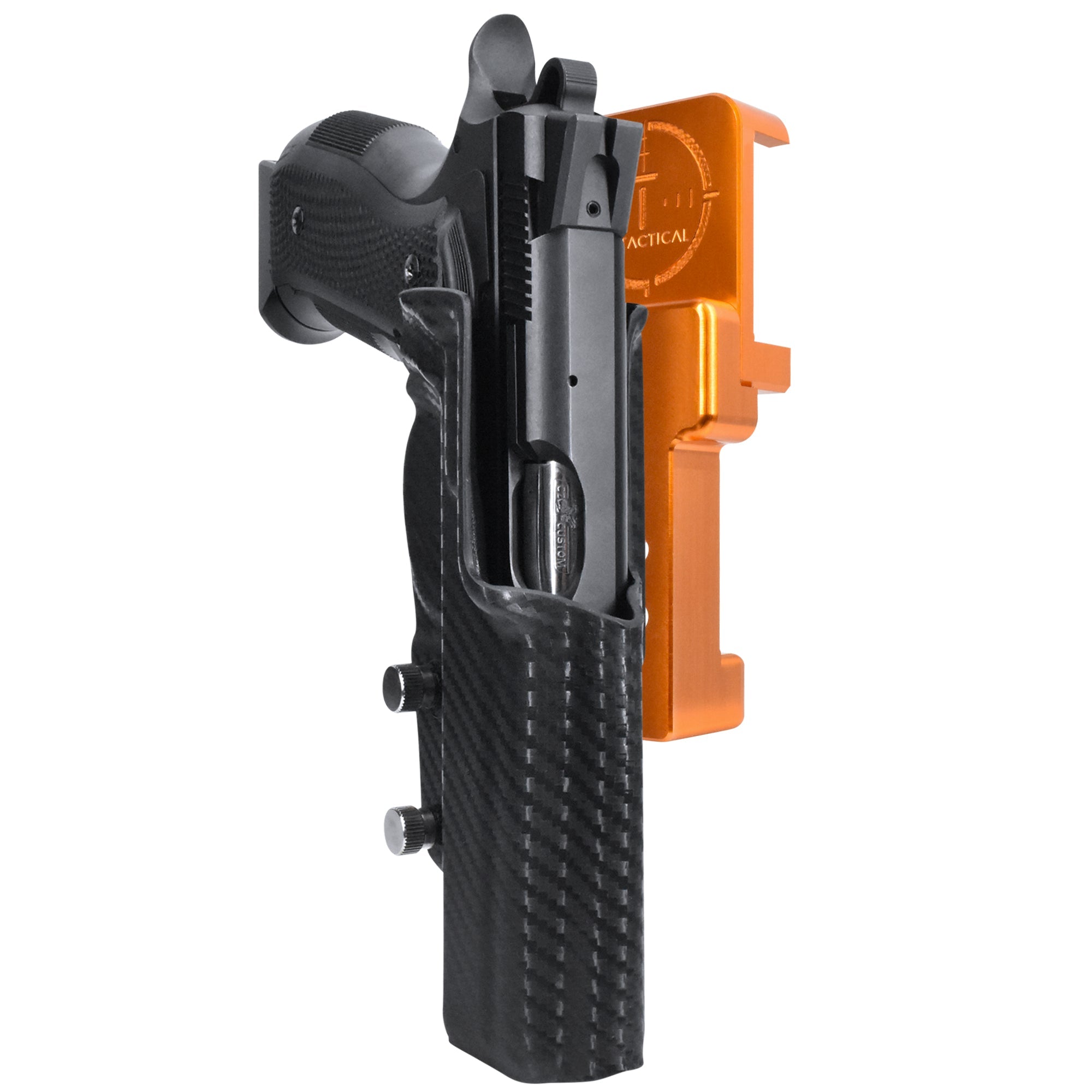 Alloy Competition Holster Orange / Carbon Fiber