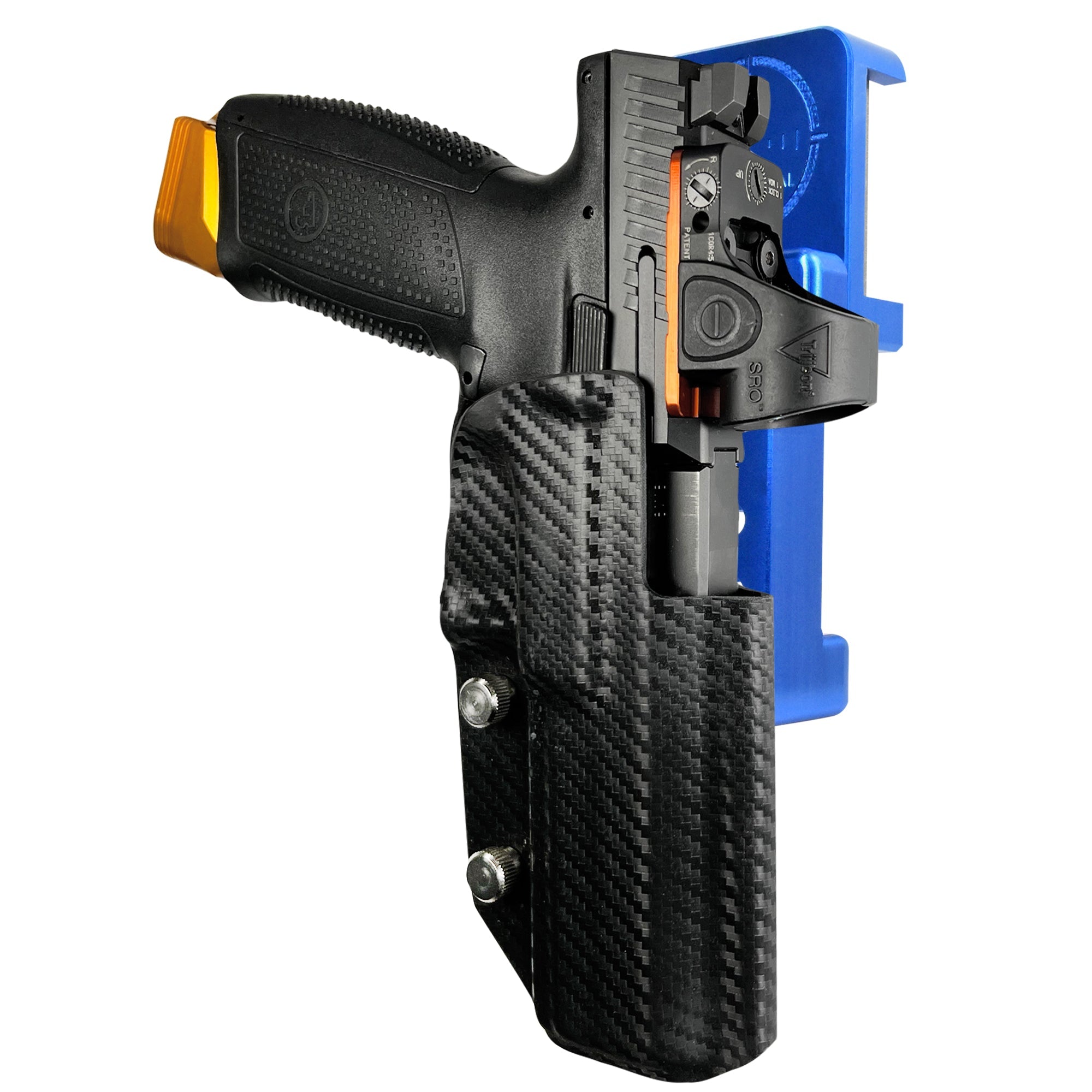 Alloy Competition Holster Blue / Carbon Fiber