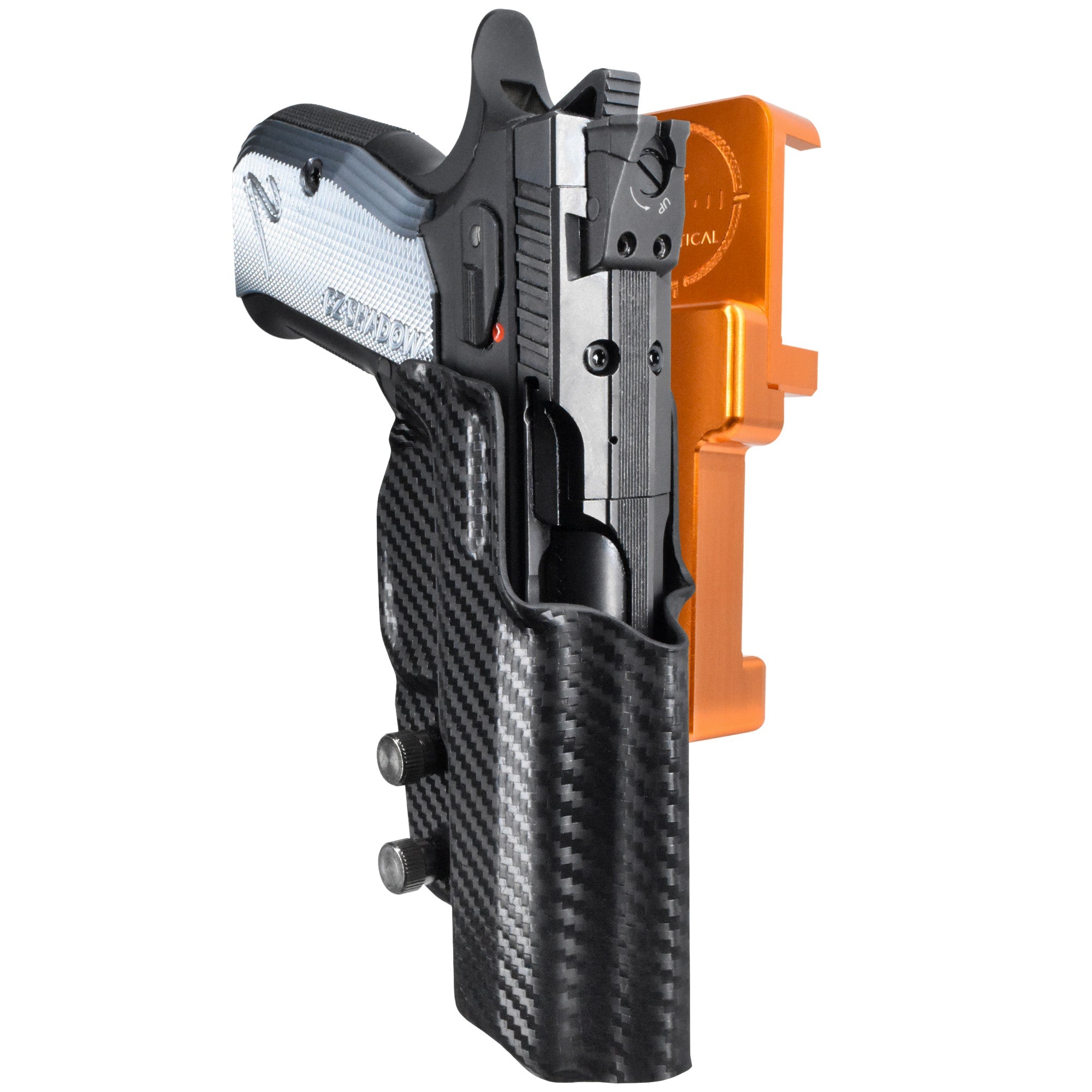 Alloy Competition Holster Orange / Carbon Fiber