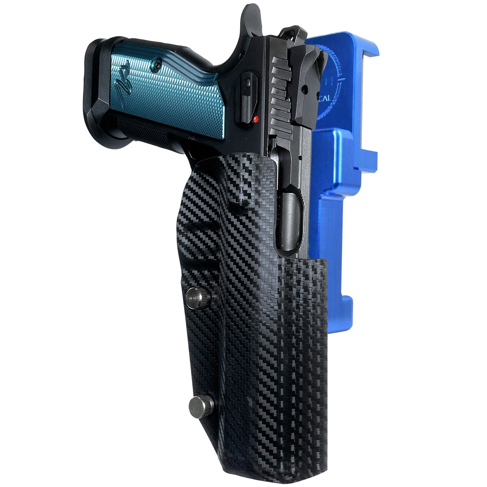 Alloy Competition Holster Blue / Carbon Fiber