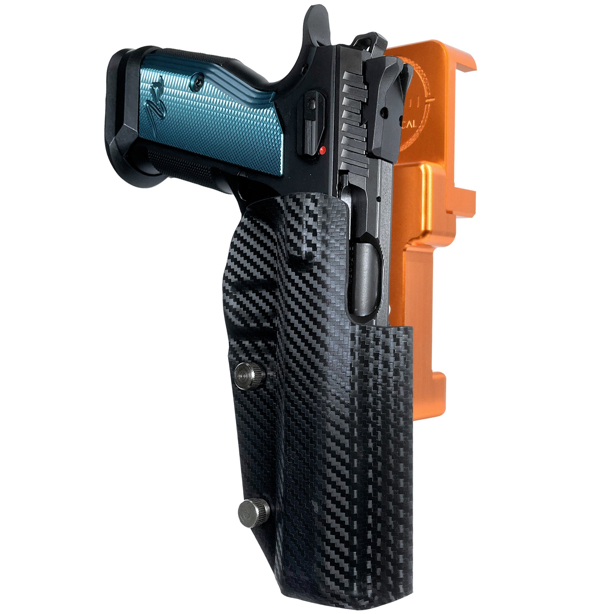 Alloy Competition Holster Orange / Carbon Fiber